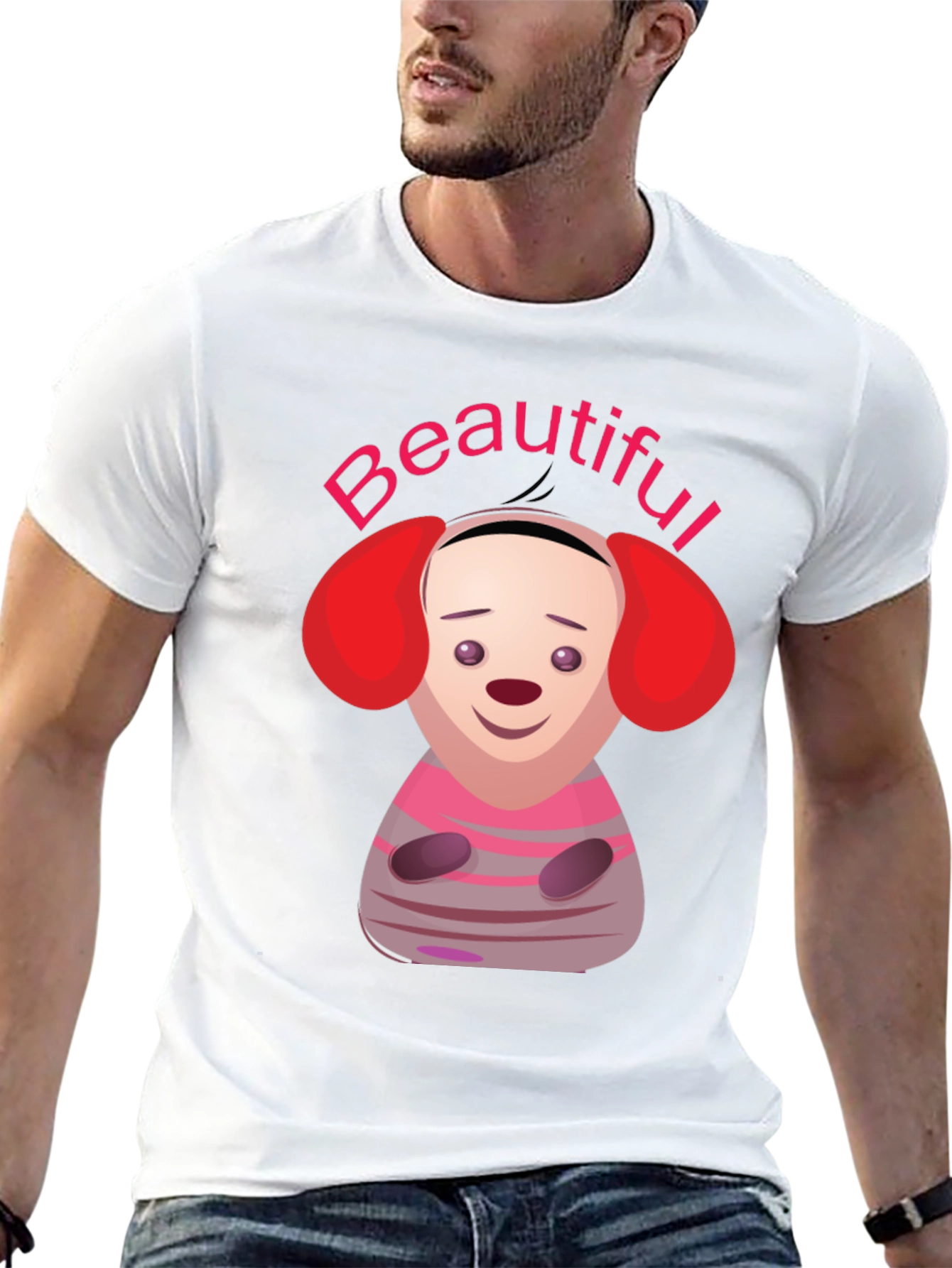 Cartoon Character Beautiful Graphic T-Shirt