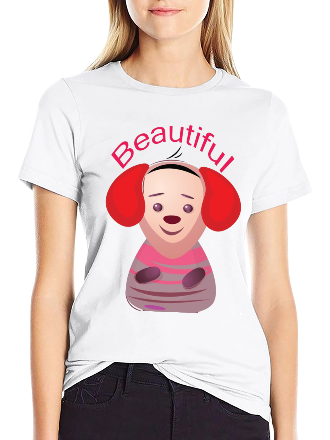 Cartoon Character Beautiful Graphic T-Shirt