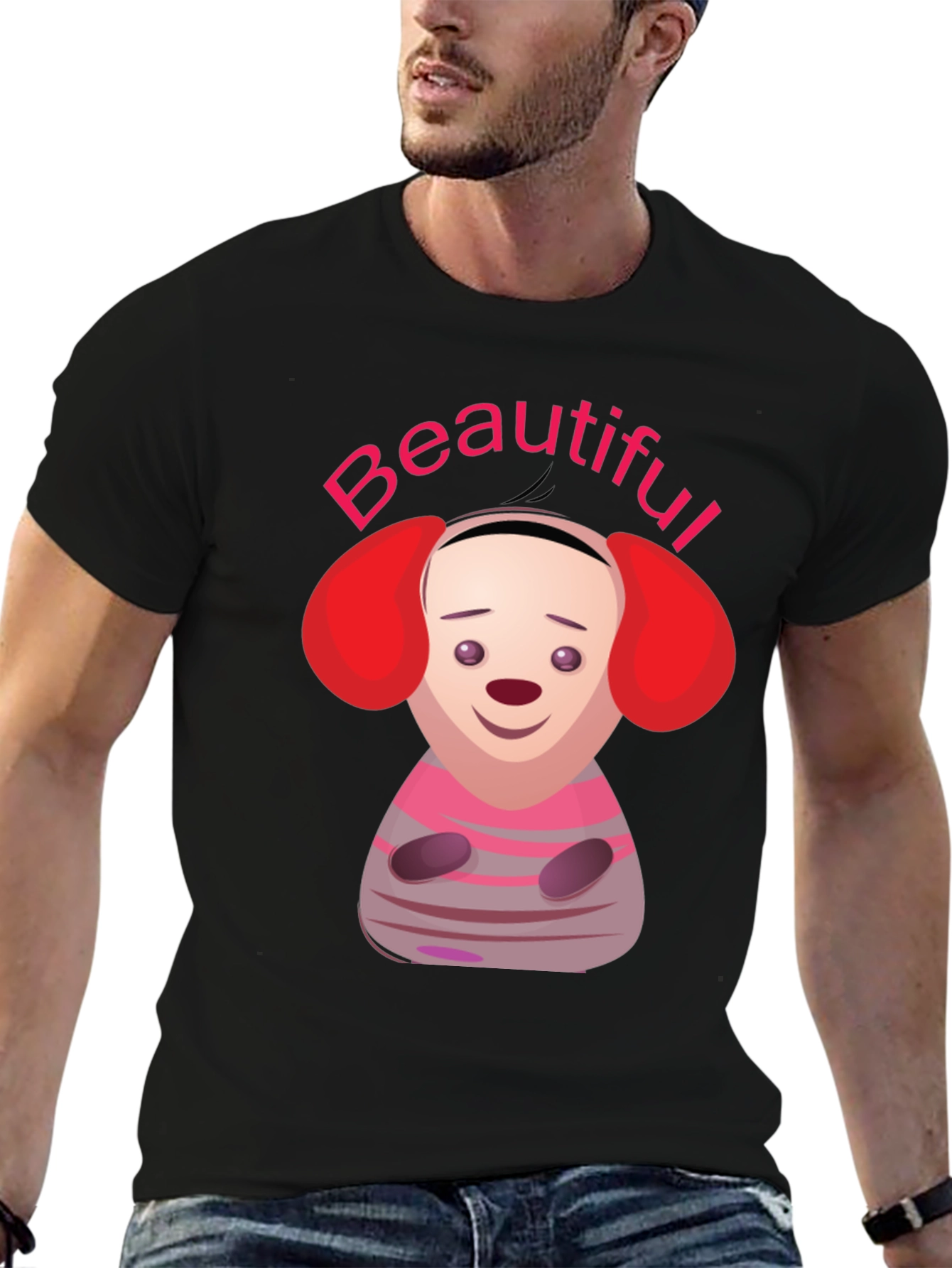 Cartoon Character Beautiful Graphic T-Shirt