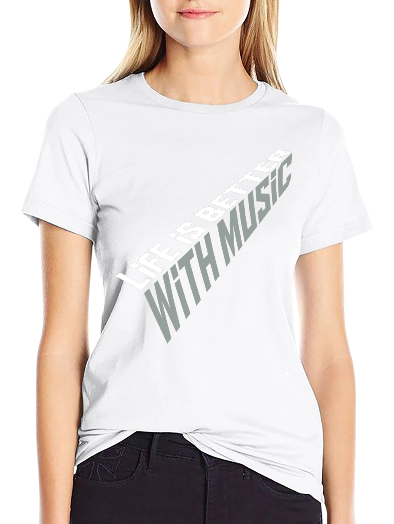 Life is Better with Music Black T-Shirt