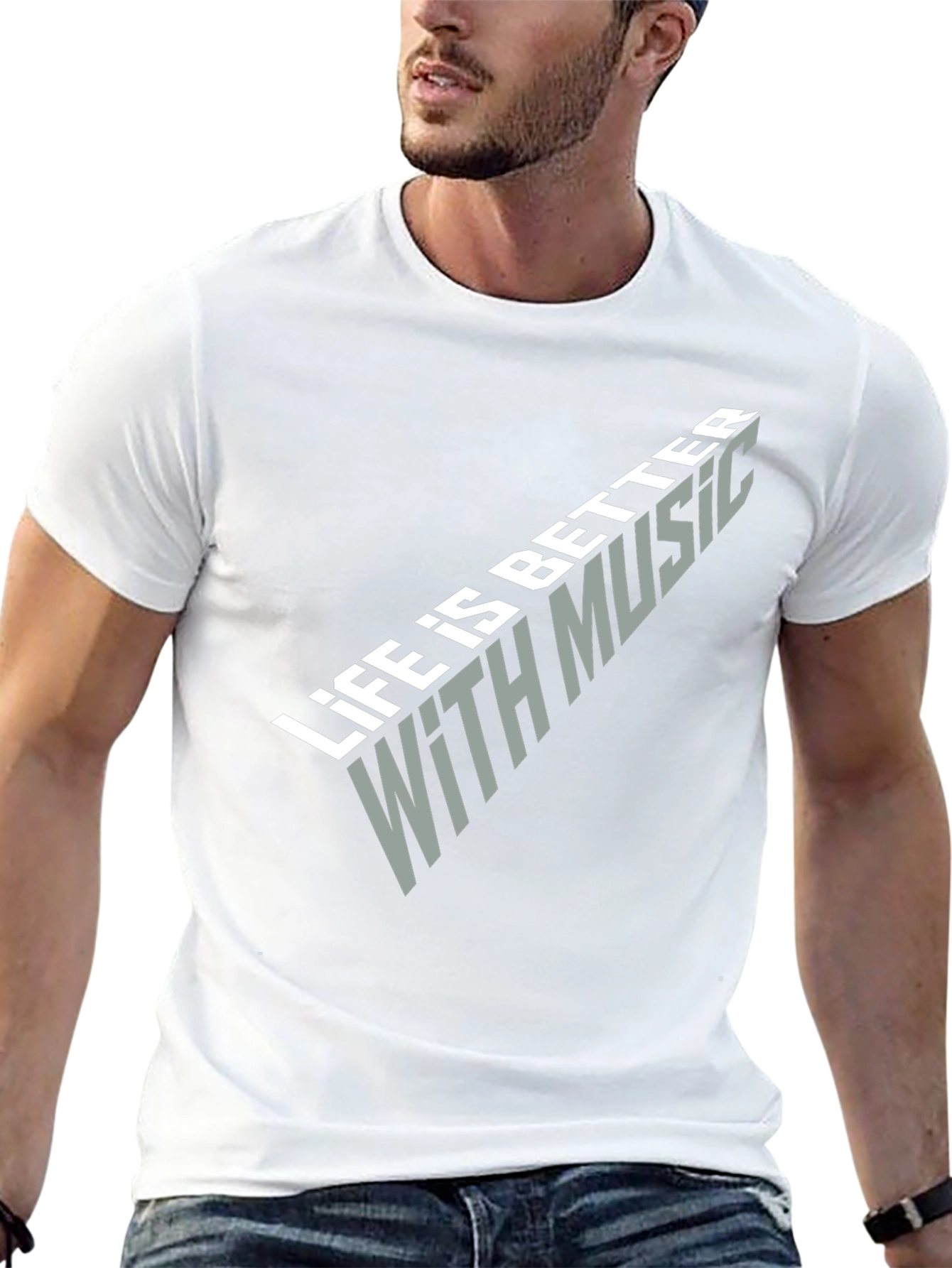 Life is Better with Music Black T-Shirt