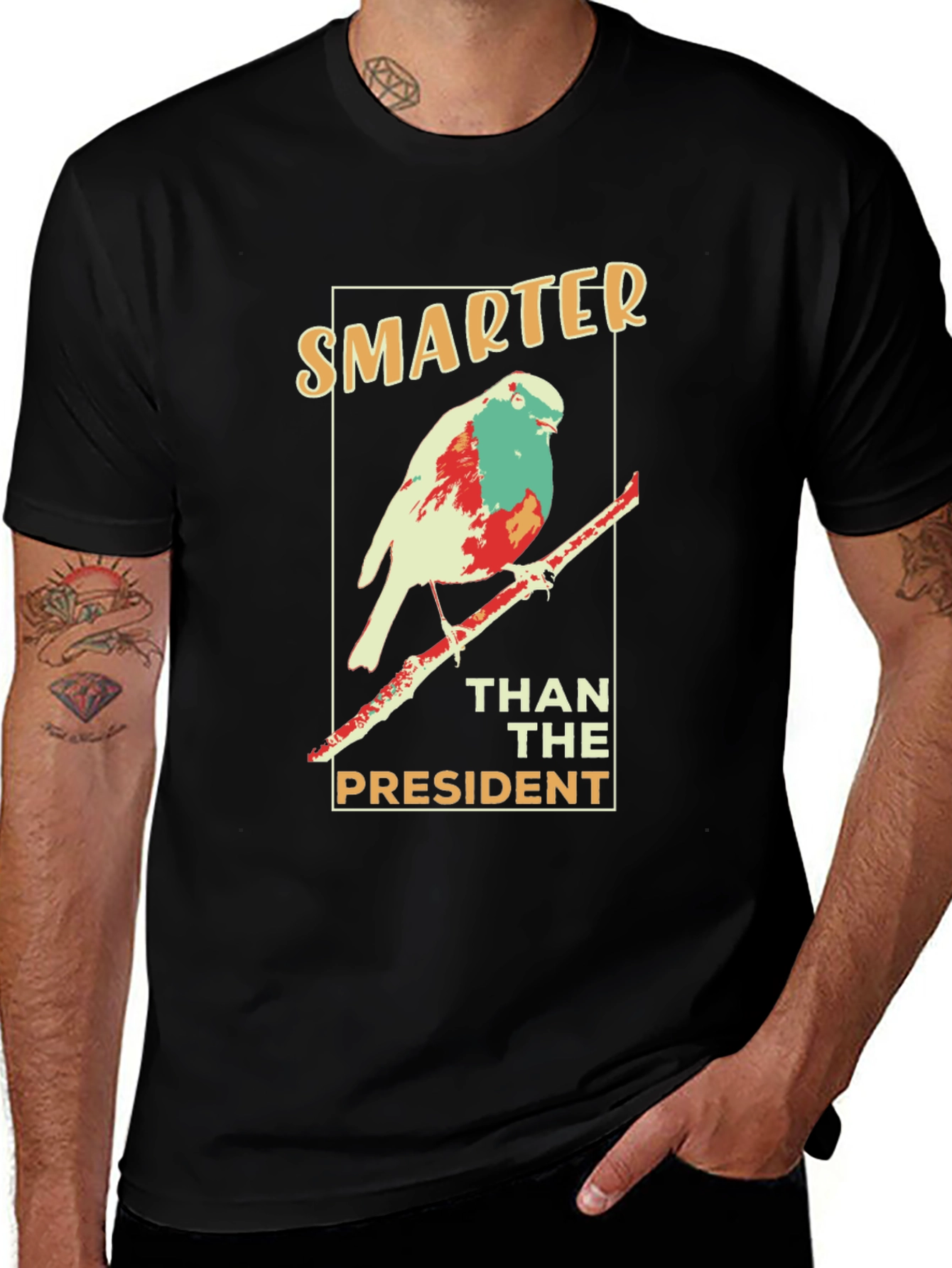 Smarter Than the President Bird Graphic Tee