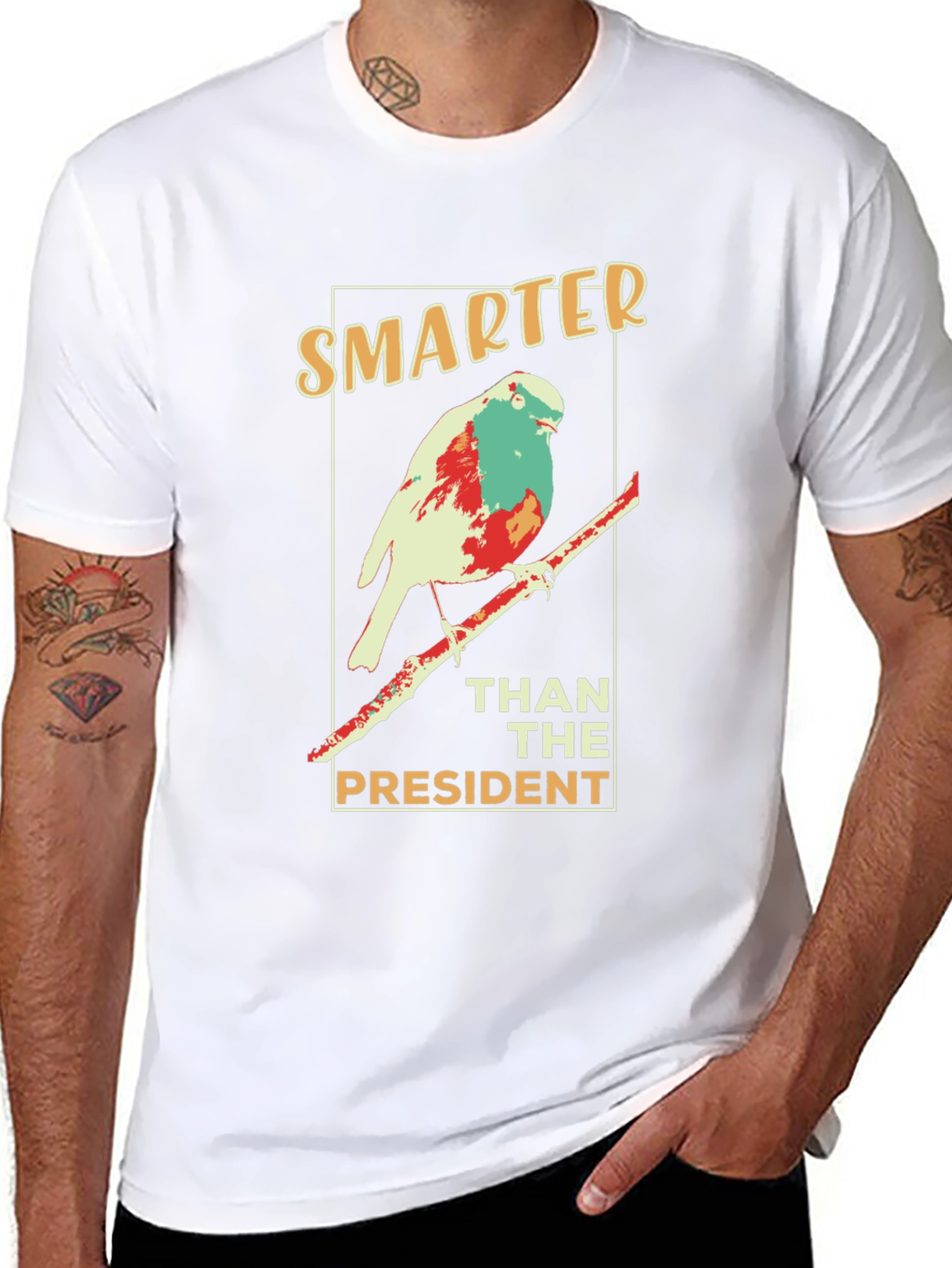 Smarter Than the President Bird Graphic Tee