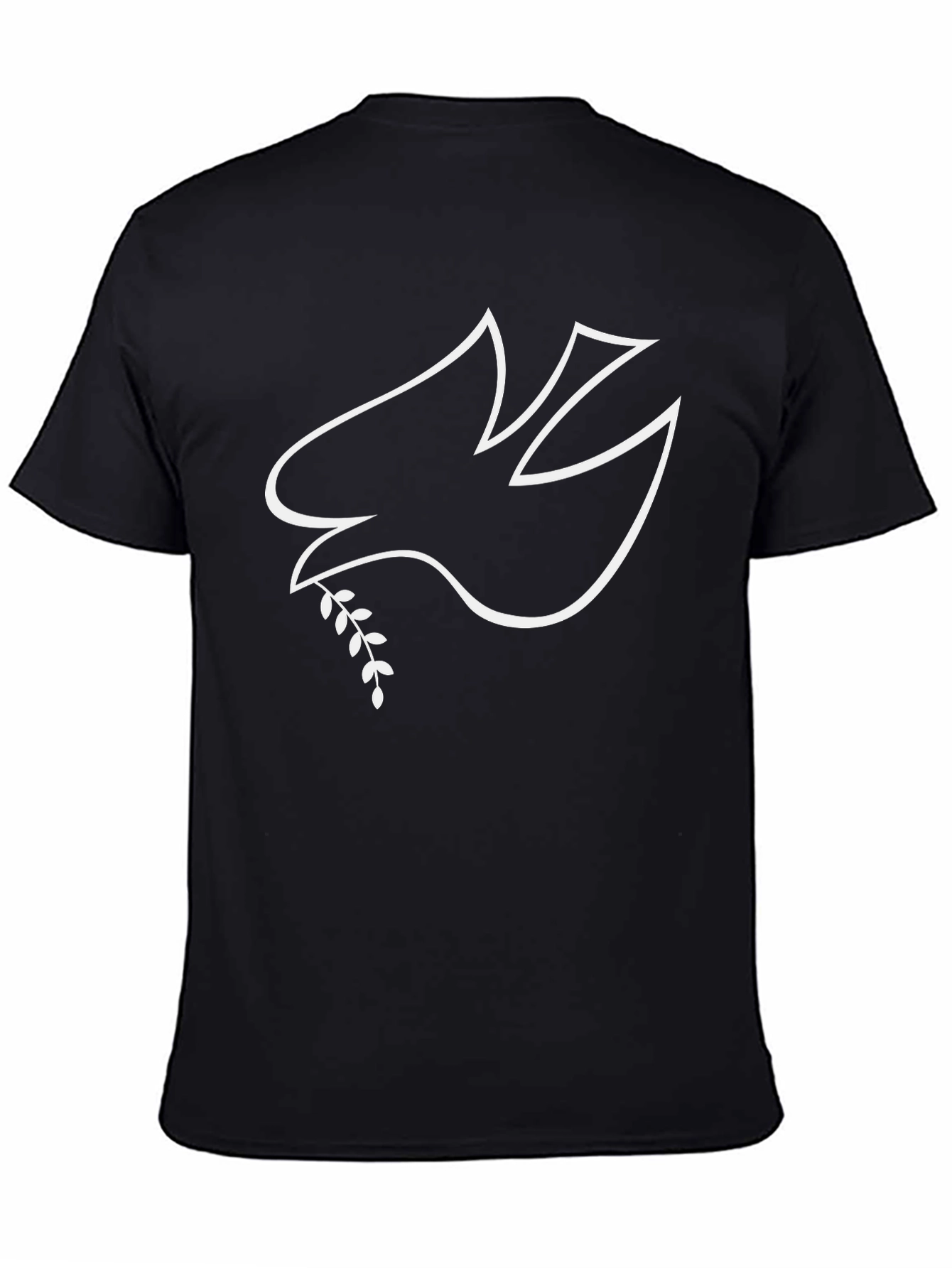 Dove Peace Graphic T-Shirt - Black