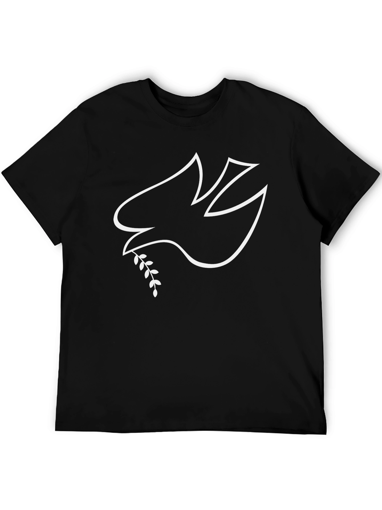 Dove Peace Graphic T-Shirt - Black