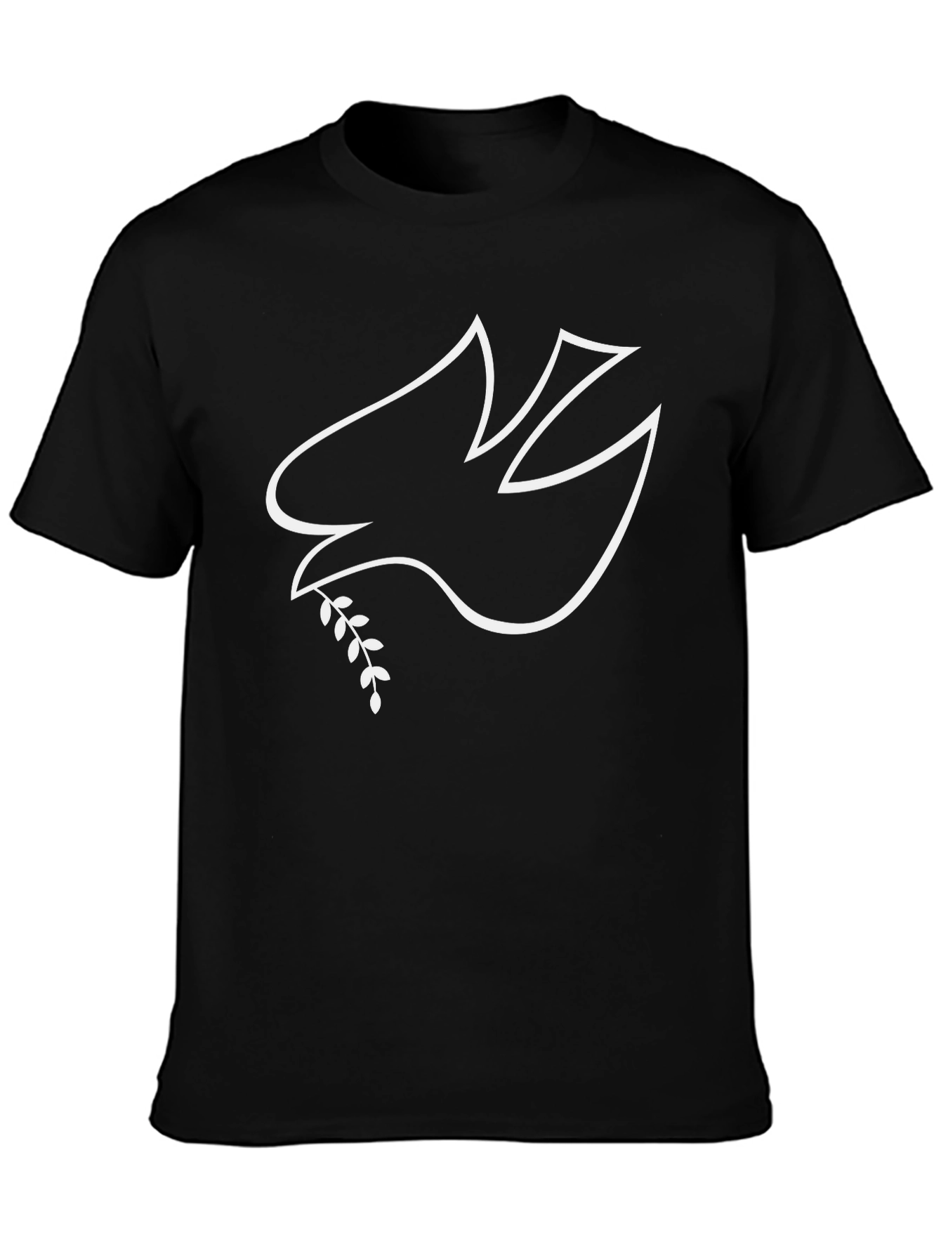 Dove Peace Graphic T-Shirt - Black