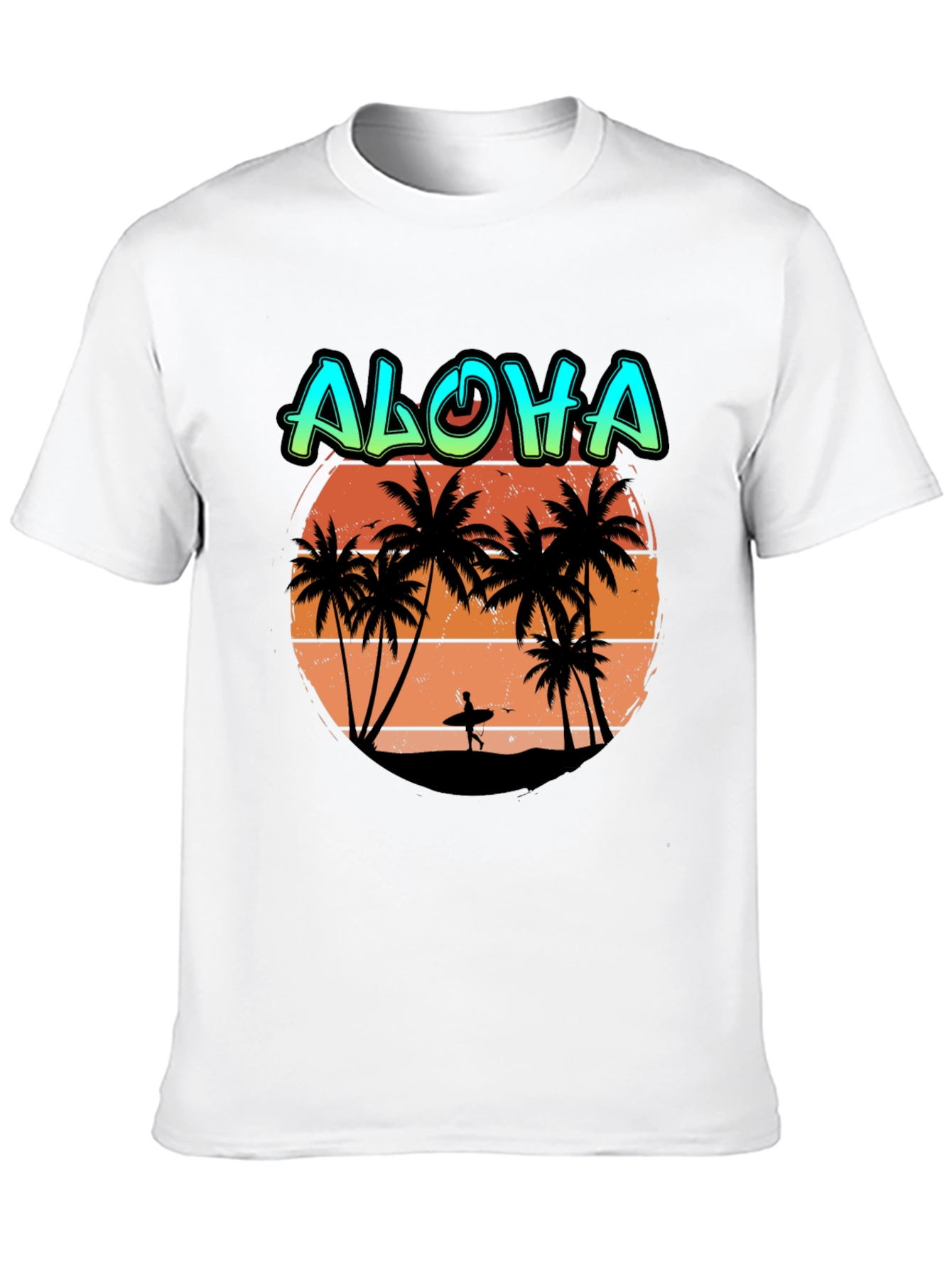 Aloha Beach Sunset T-Shirt - Tropical Island Vibes