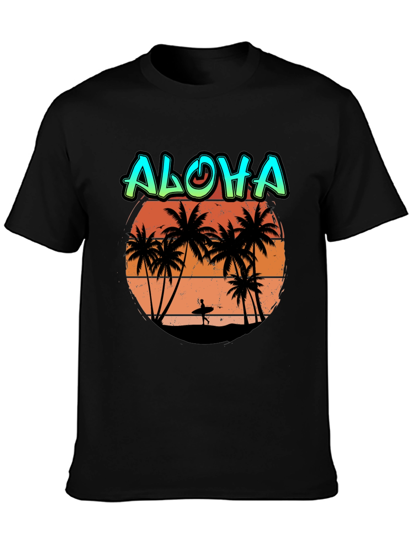 Aloha Beach Sunset T-Shirt - Tropical Island Vibes