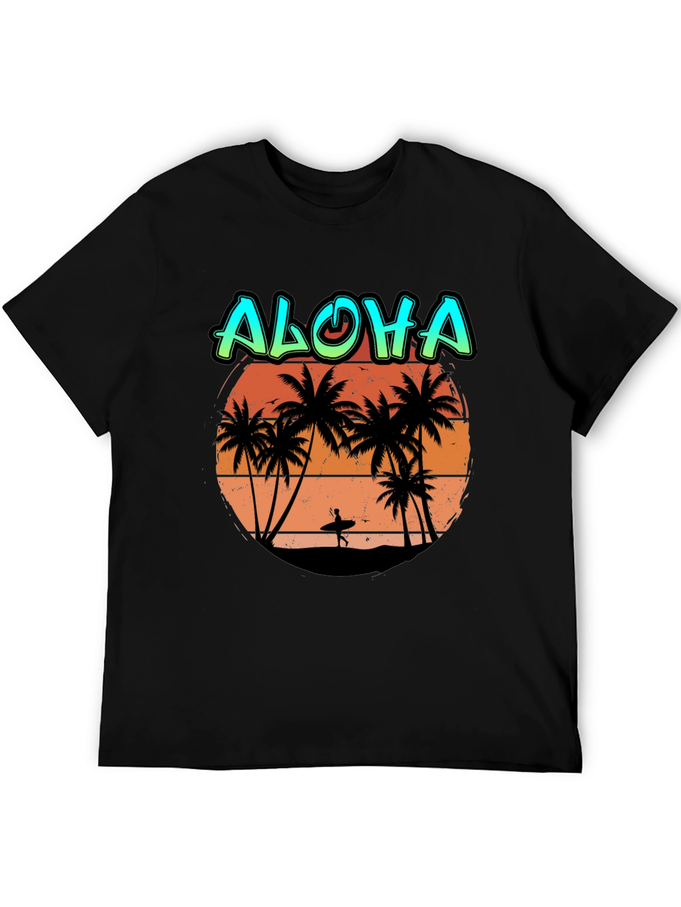 Aloha Beach Sunset T-Shirt - Tropical Island Vibes