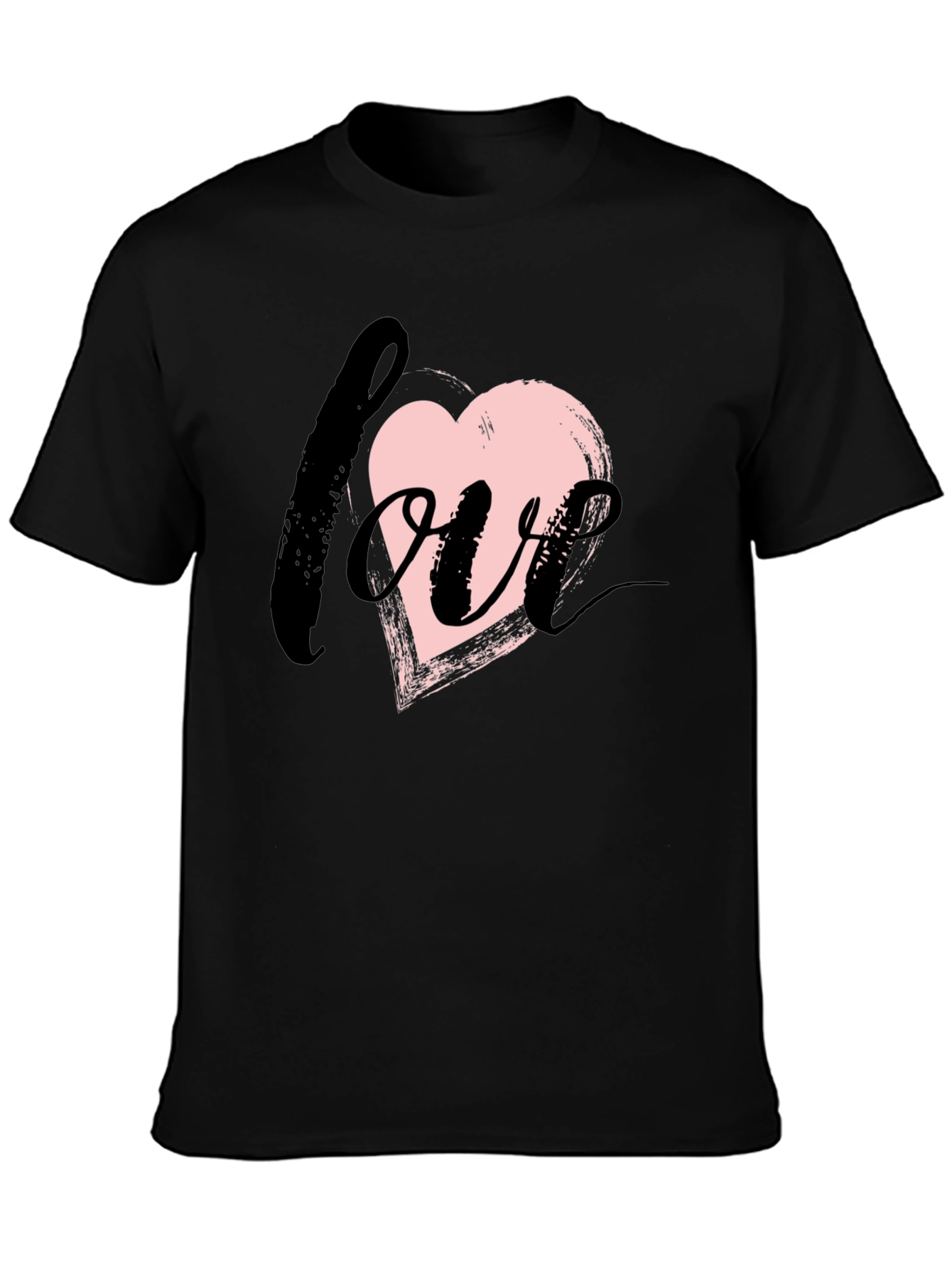Love Heart Brushstroke Graphic Tee