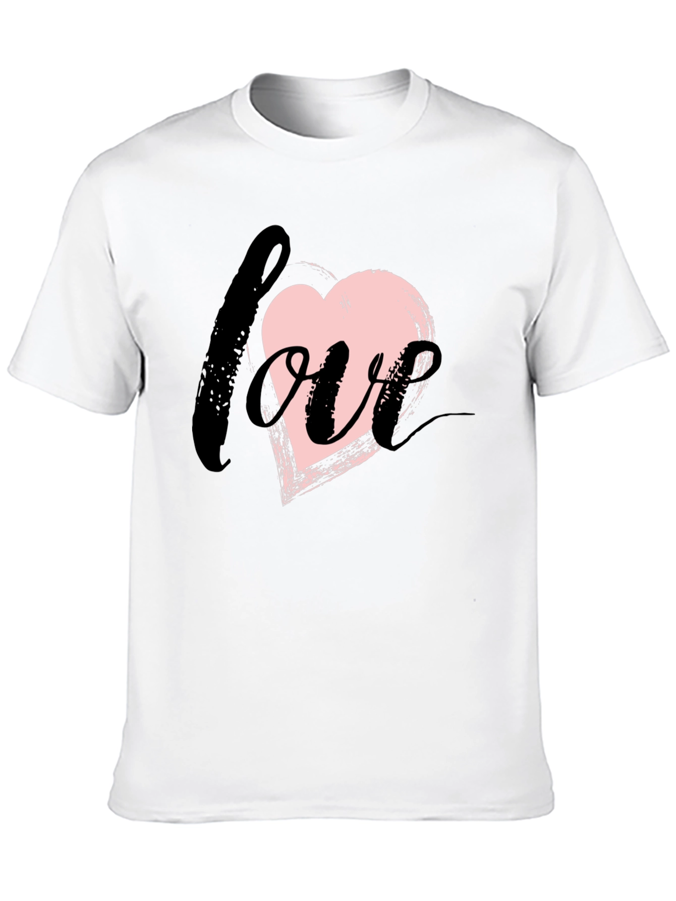 Love Heart Brushstroke Graphic Tee