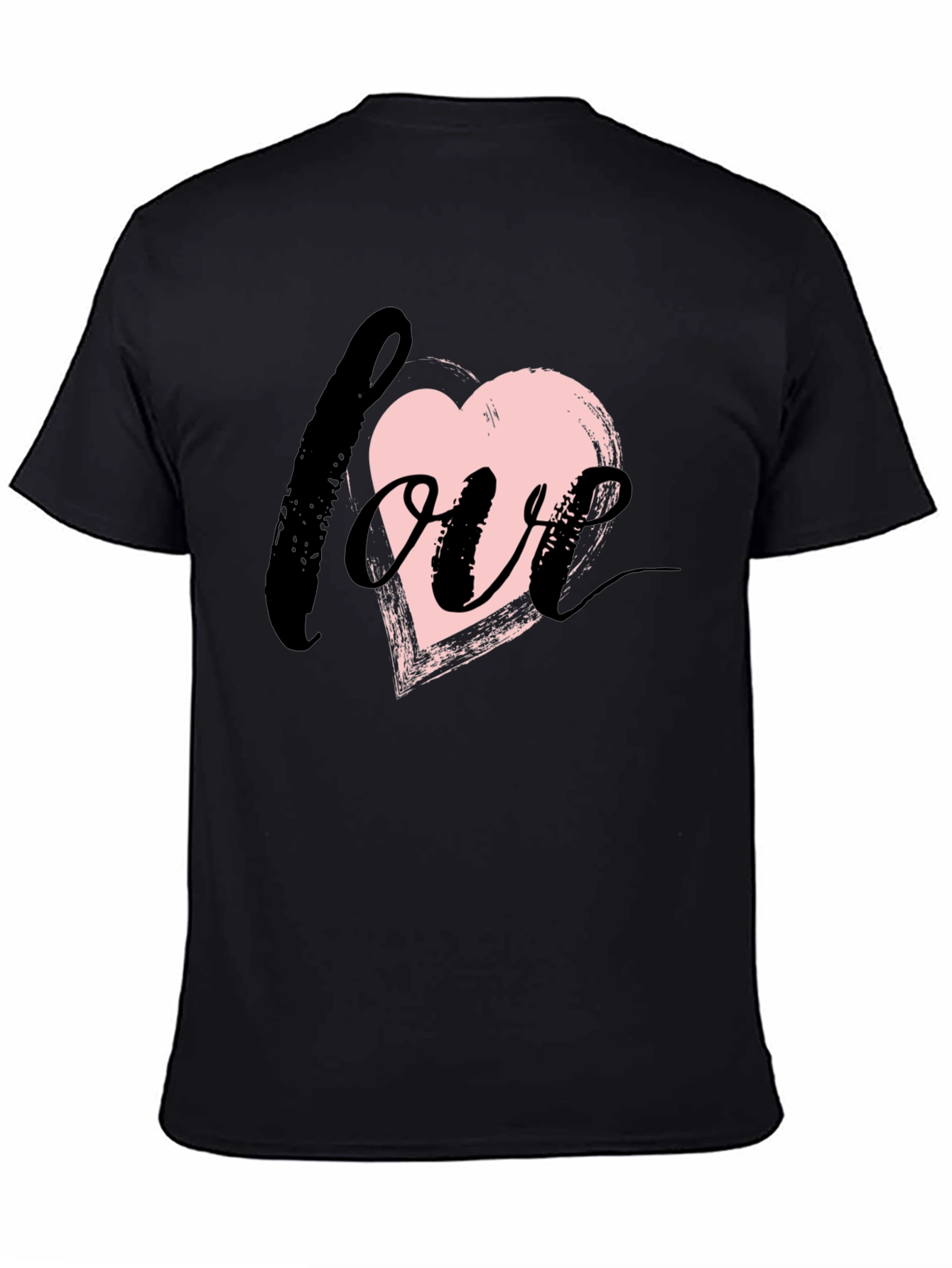 Love Heart Brushstroke Graphic Tee