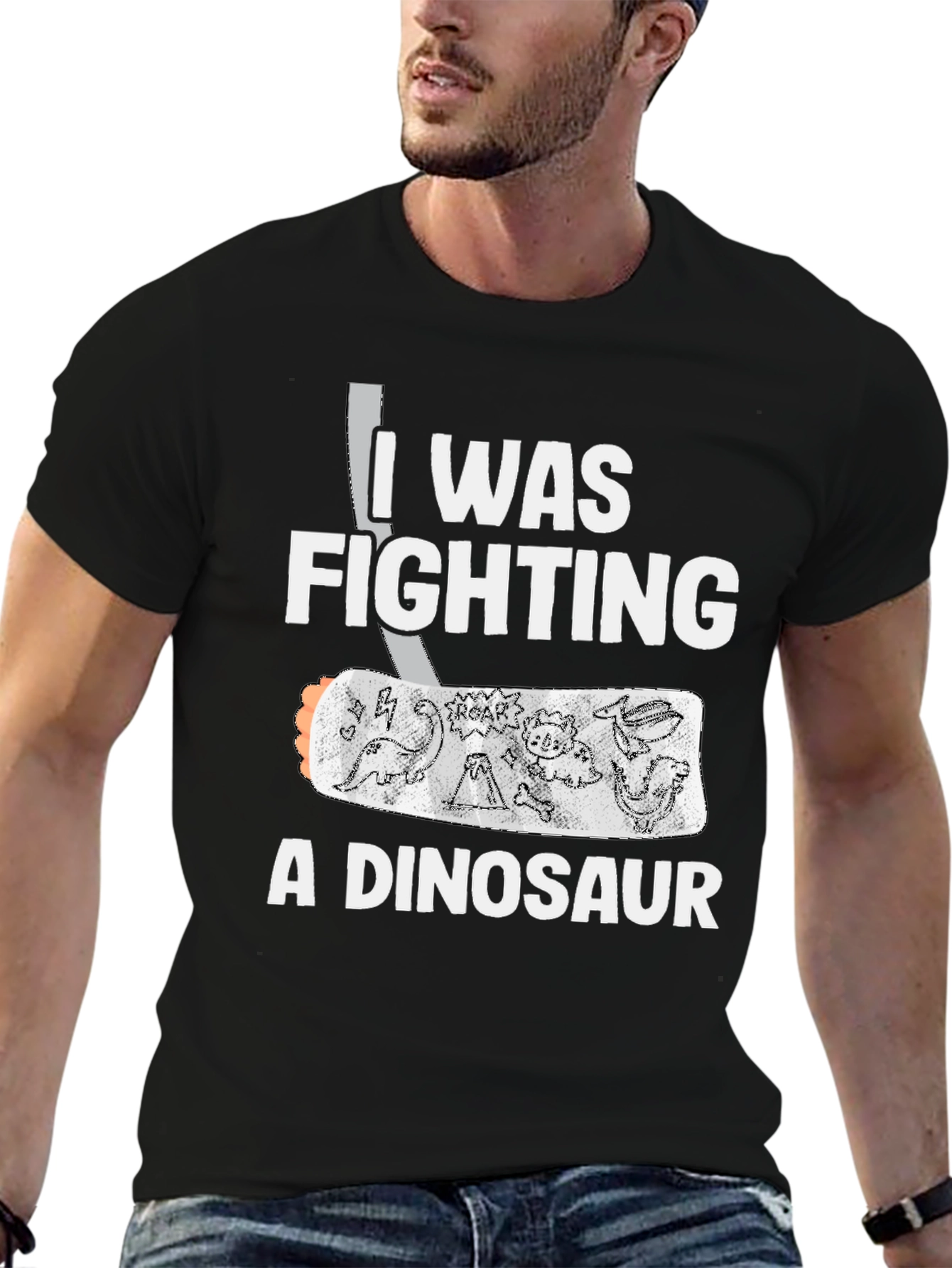 I Was Fighting A Dinosaur T-Shirt