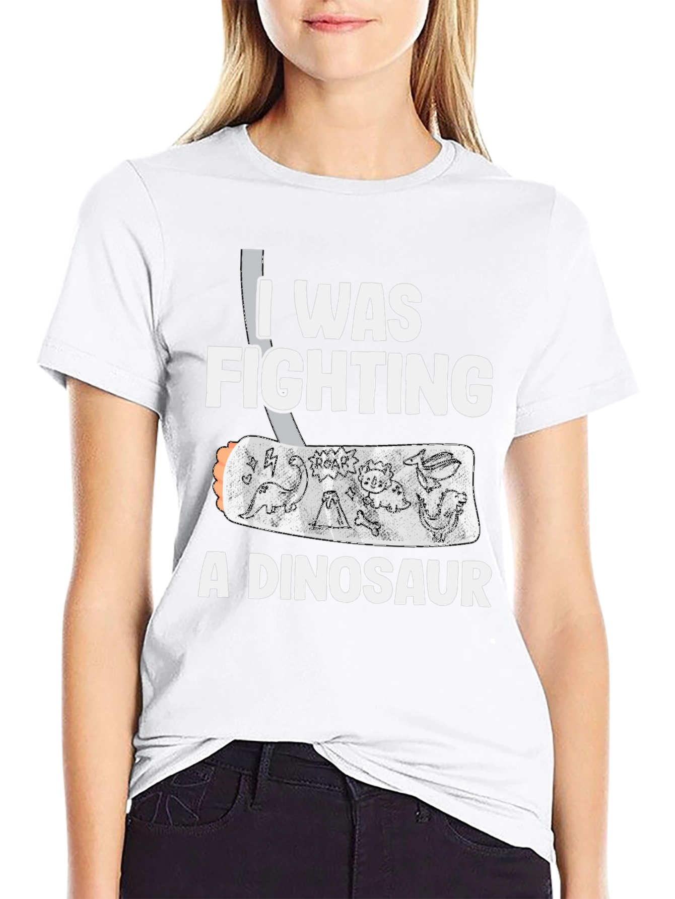 I Was Fighting A Dinosaur T-Shirt