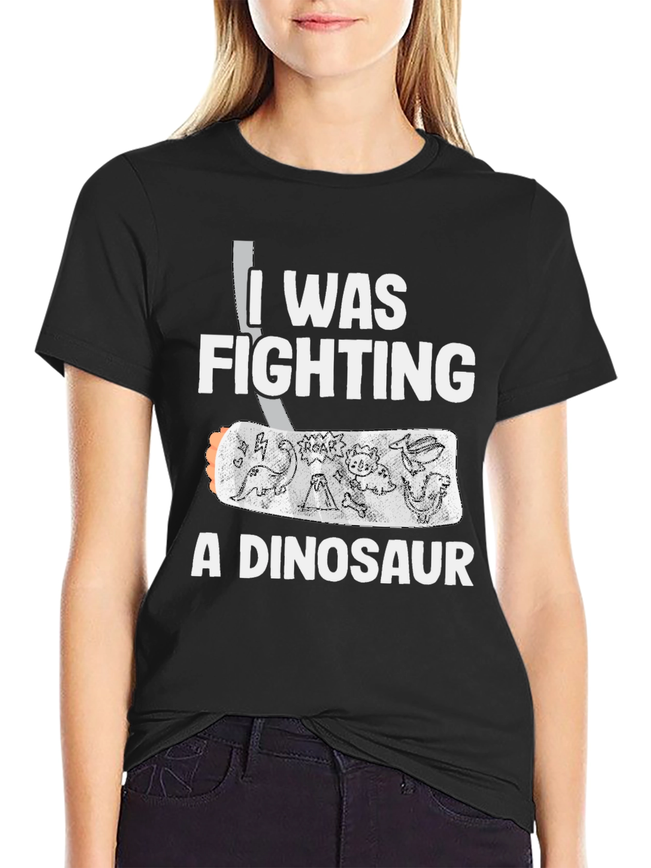 I Was Fighting A Dinosaur T-Shirt