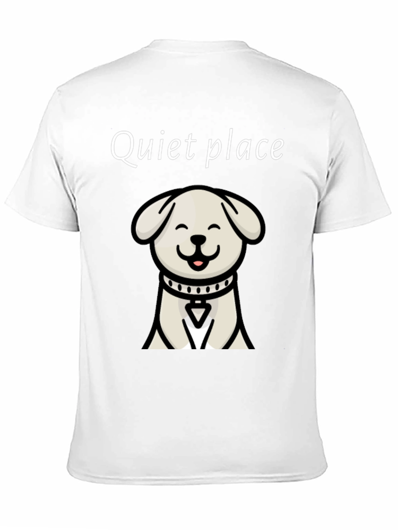 Quiet Place Dog Graphic T-Shirt - Soft Cotton Blend