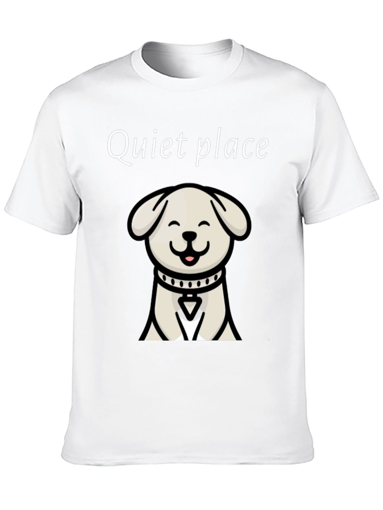 Quiet Place Dog Graphic T-Shirt - Soft Cotton Blend