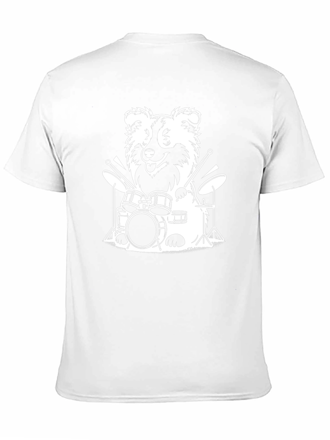 Dog Drummer T-Shirt - Rocking Pet Graphic Tee
