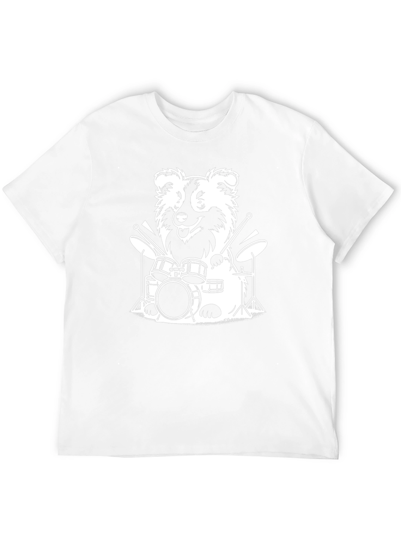 Dog Drummer T-Shirt - Rocking Pet Graphic Tee