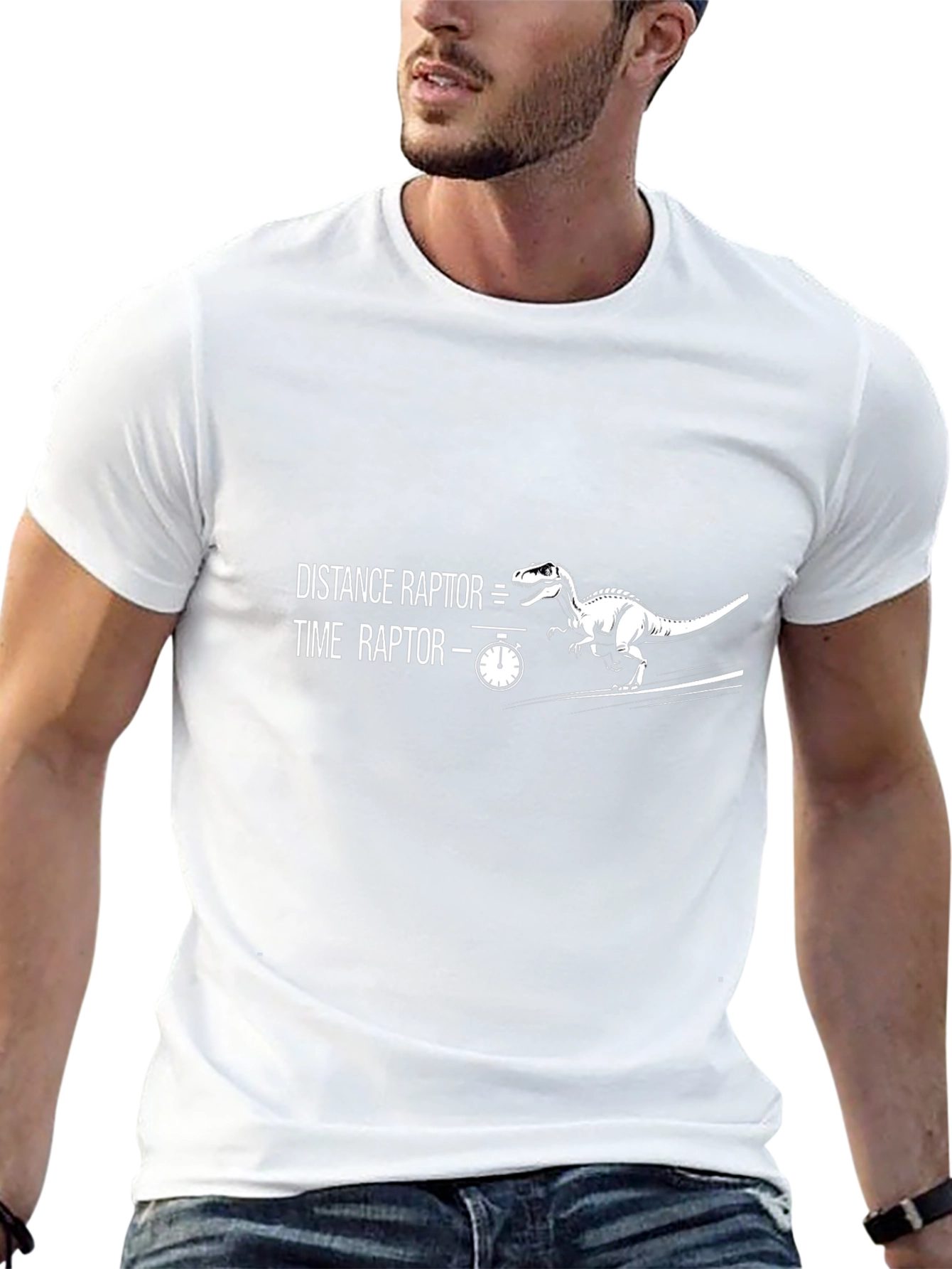 Distance Raptor Graphic Tee - Funny Science Shirt