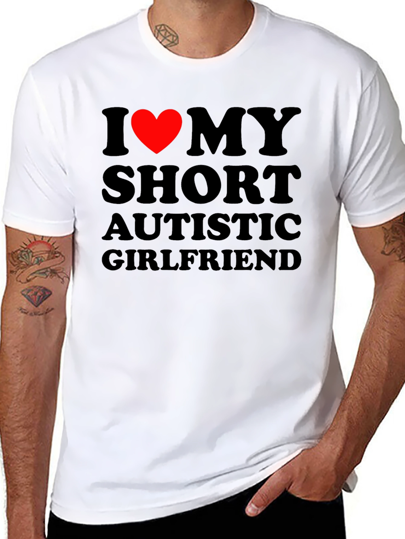 I Heart My Short Autistic Girlfriend T-Shirt
