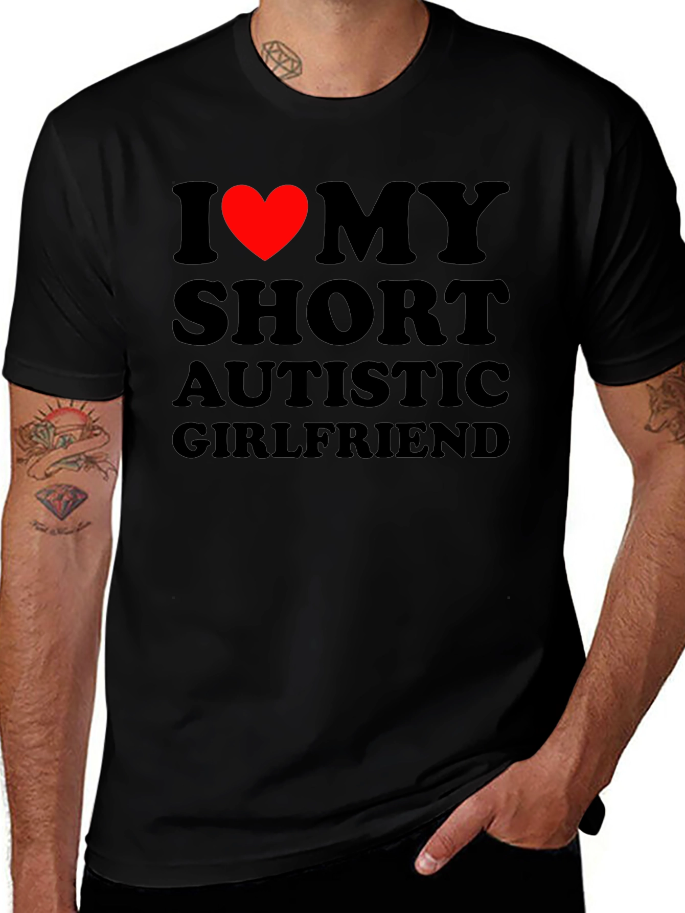 I Heart My Short Autistic Girlfriend T-Shirt