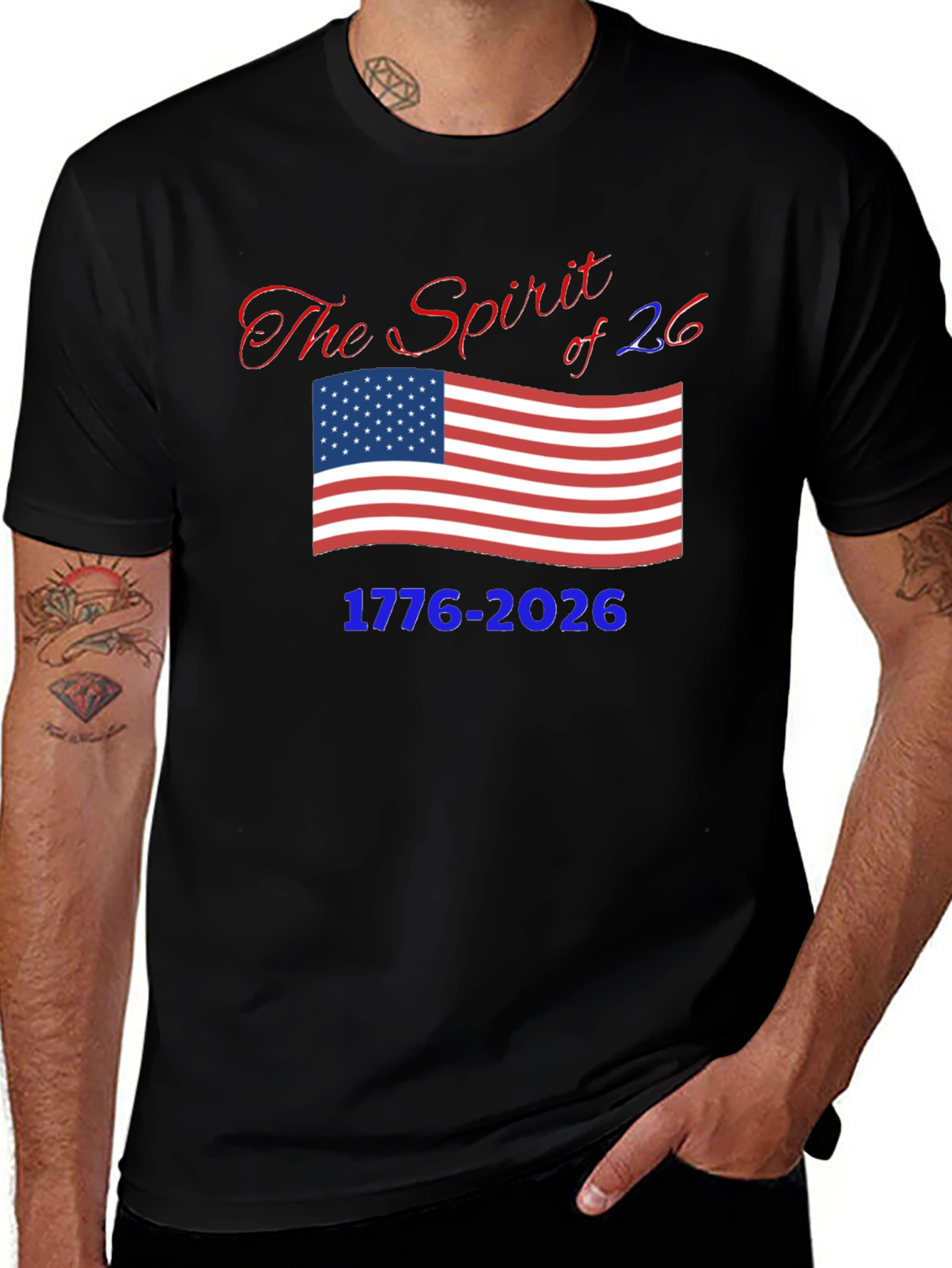 Patriotic Spirit of 76 T-Shirt - 1776-2026