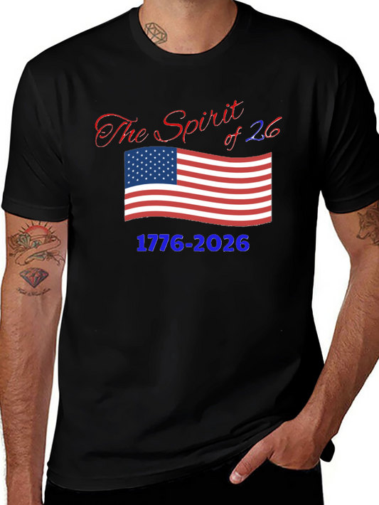 Patriotic Spirit of 76 T-Shirt - 1776-2026