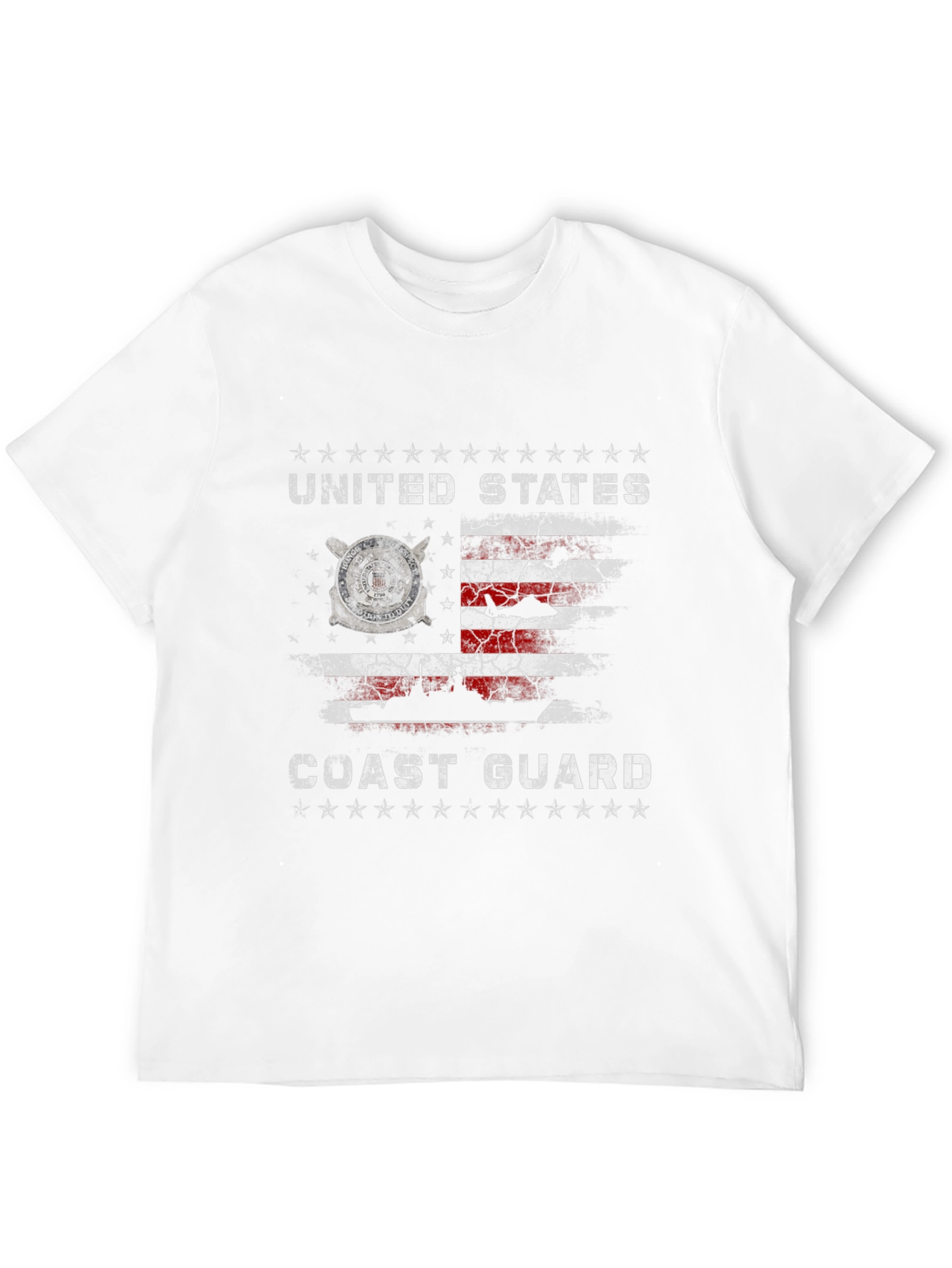 US Coast Guard Flag Graphic Tee
