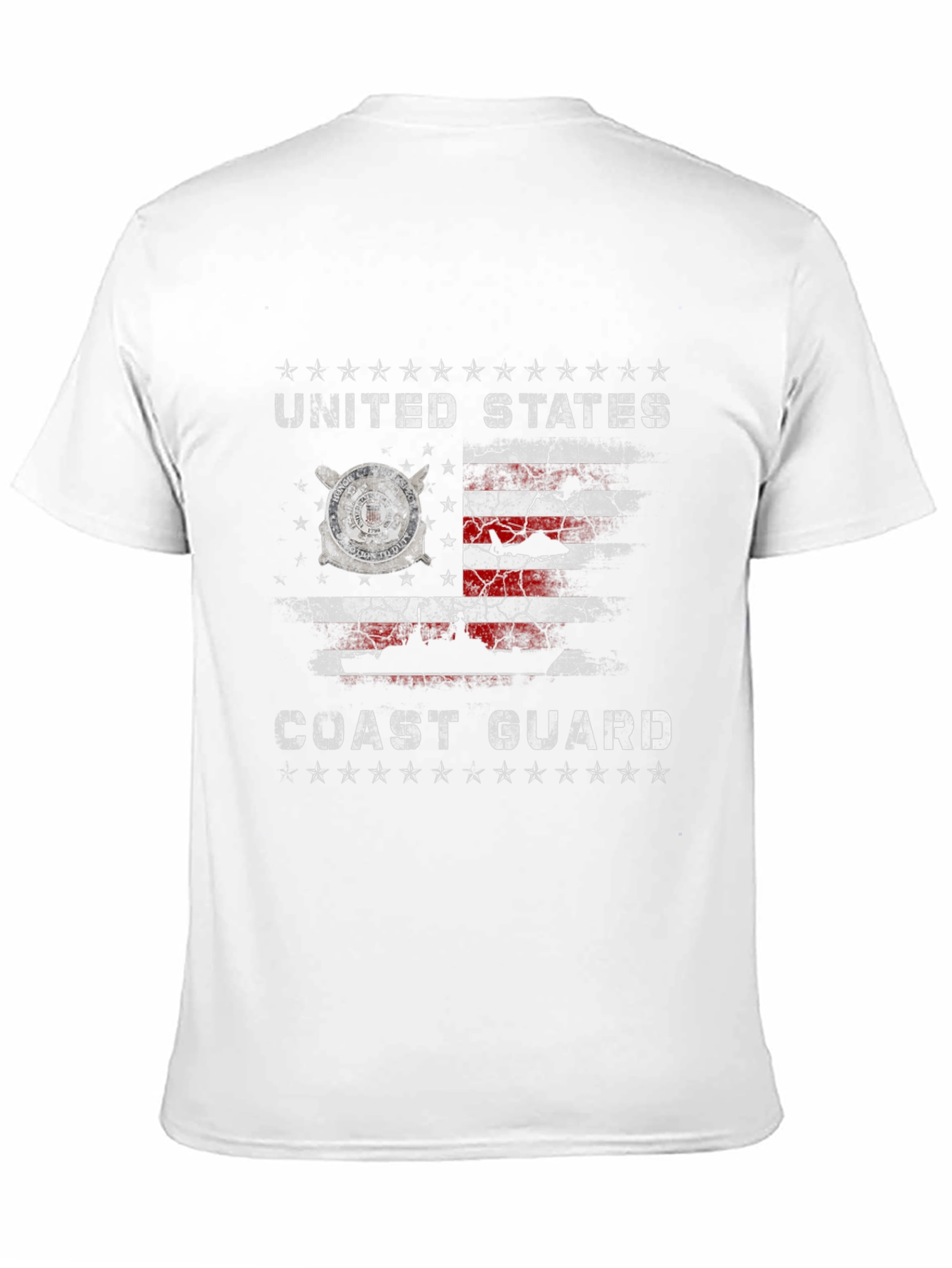 US Coast Guard Flag Graphic Tee