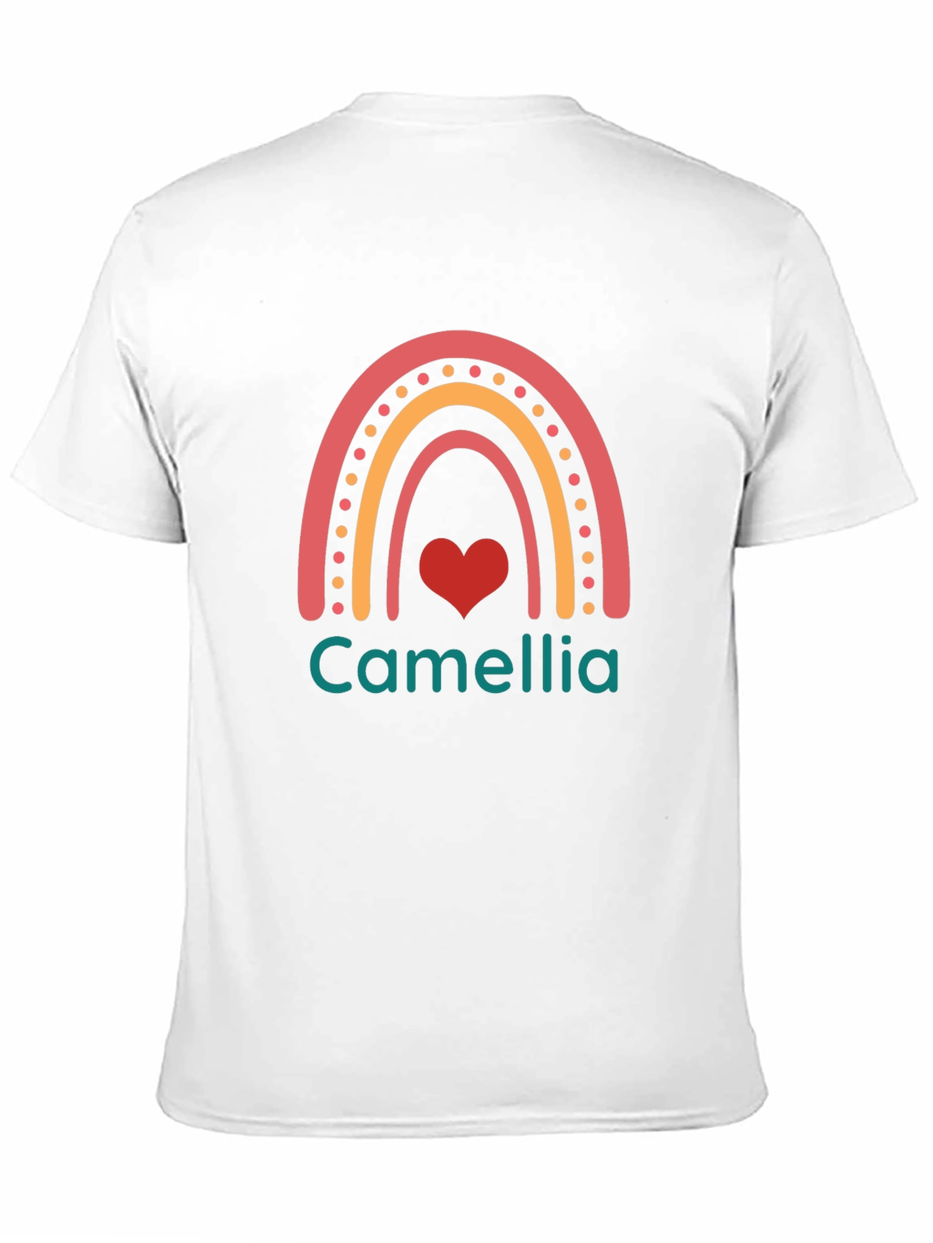 Rainbow Camellia Graphic Tee