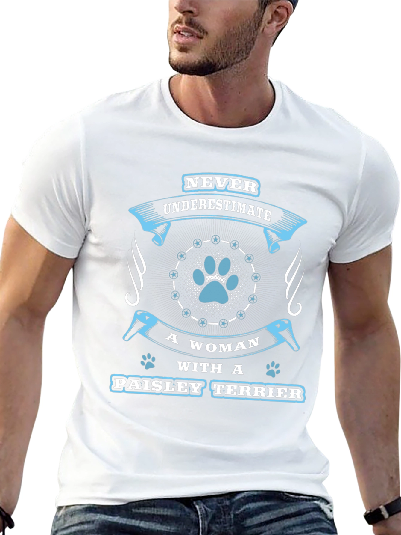 Paisley Terrier Womans T-Shirt