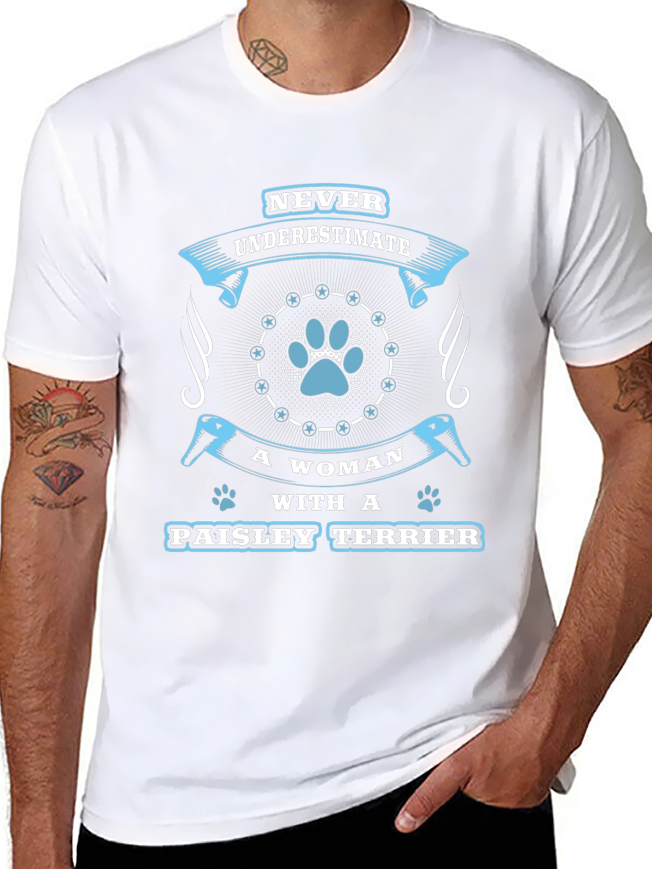 Paisley Terrier Womans T-Shirt