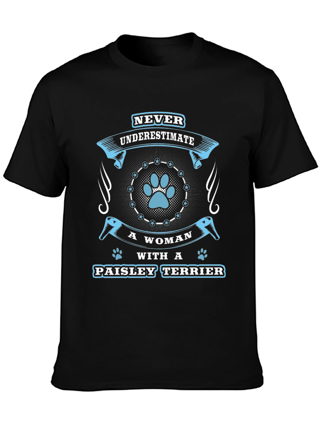 Paisley Terrier Womans T-Shirt