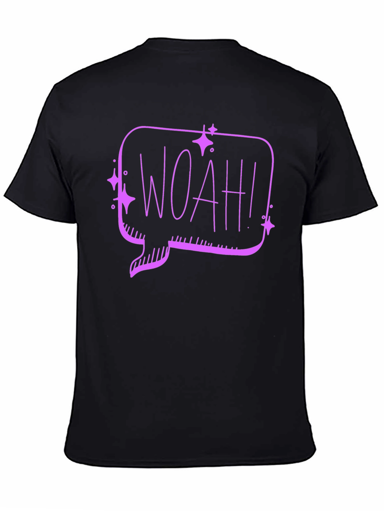 Woah! Graphic Tee - Black Cotton T-Shirt