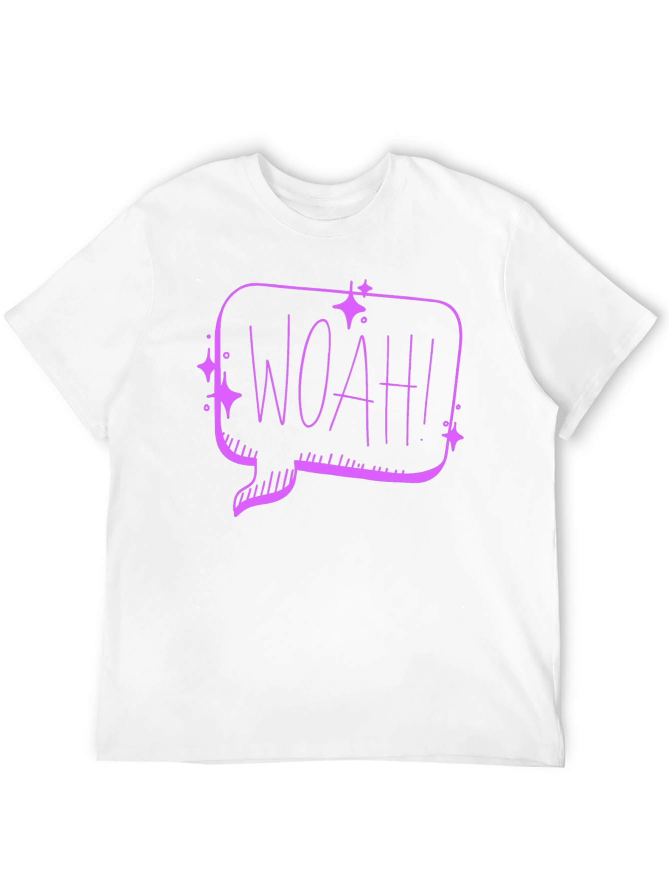 Woah! Graphic Tee - Black Cotton T-Shirt