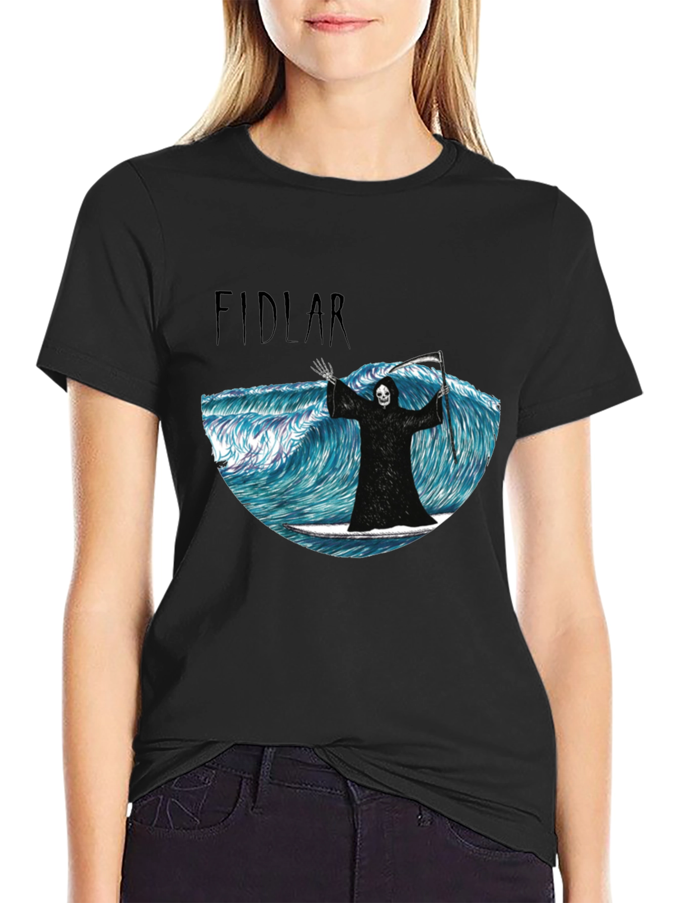 FIDLAR Grim Reaper Surfing T-Shirt