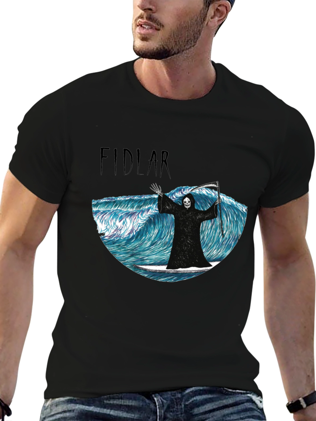 FIDLAR Grim Reaper Surfing T-Shirt