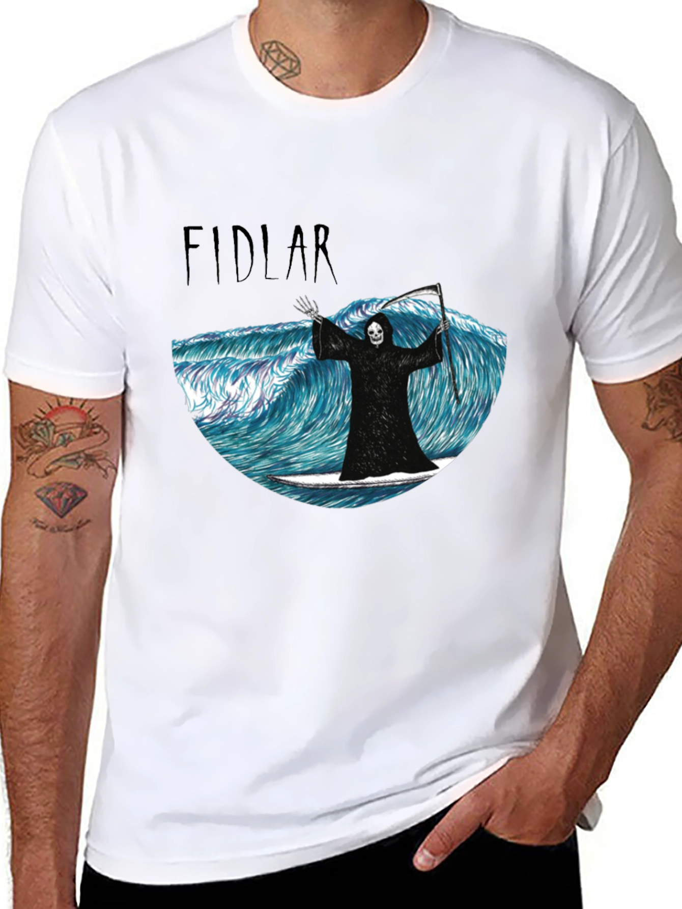 FIDLAR Grim Reaper Surfing T-Shirt