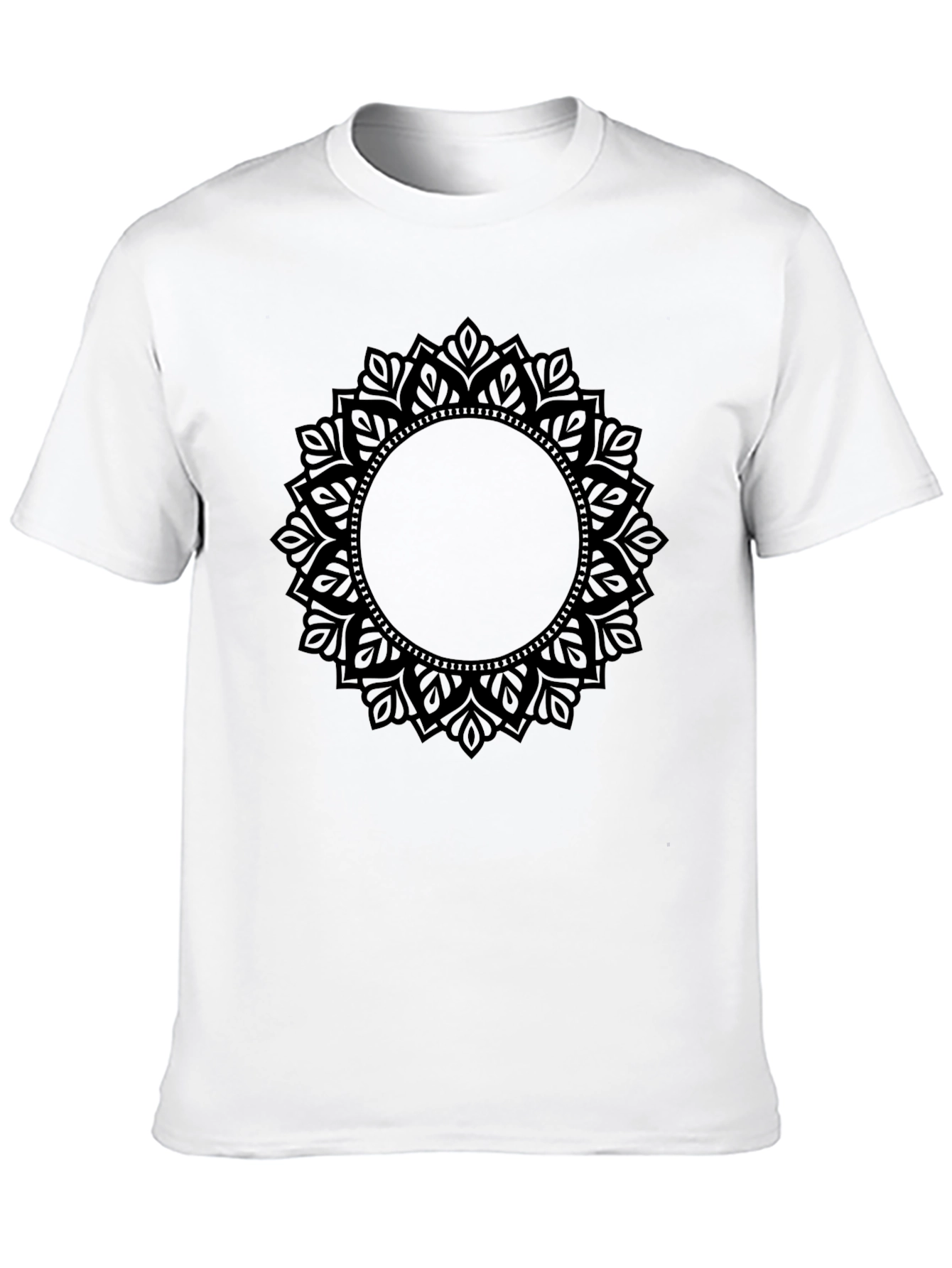Black Mandala Graphic Tee - Stylish and Unique Design