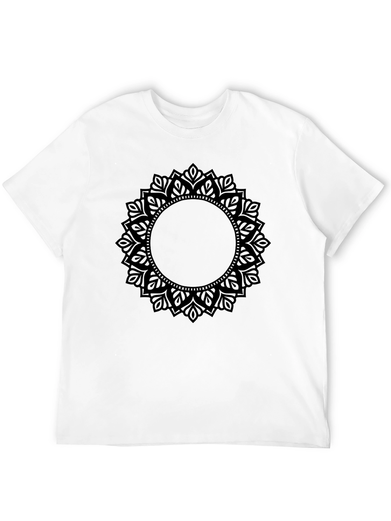 Black Mandala Graphic Tee - Stylish and Unique Design