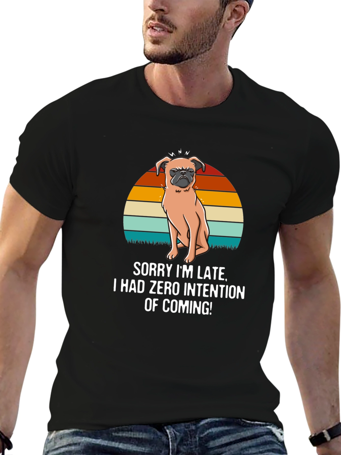 Funny Dog Graphic T-Shirt - Zero Intention
