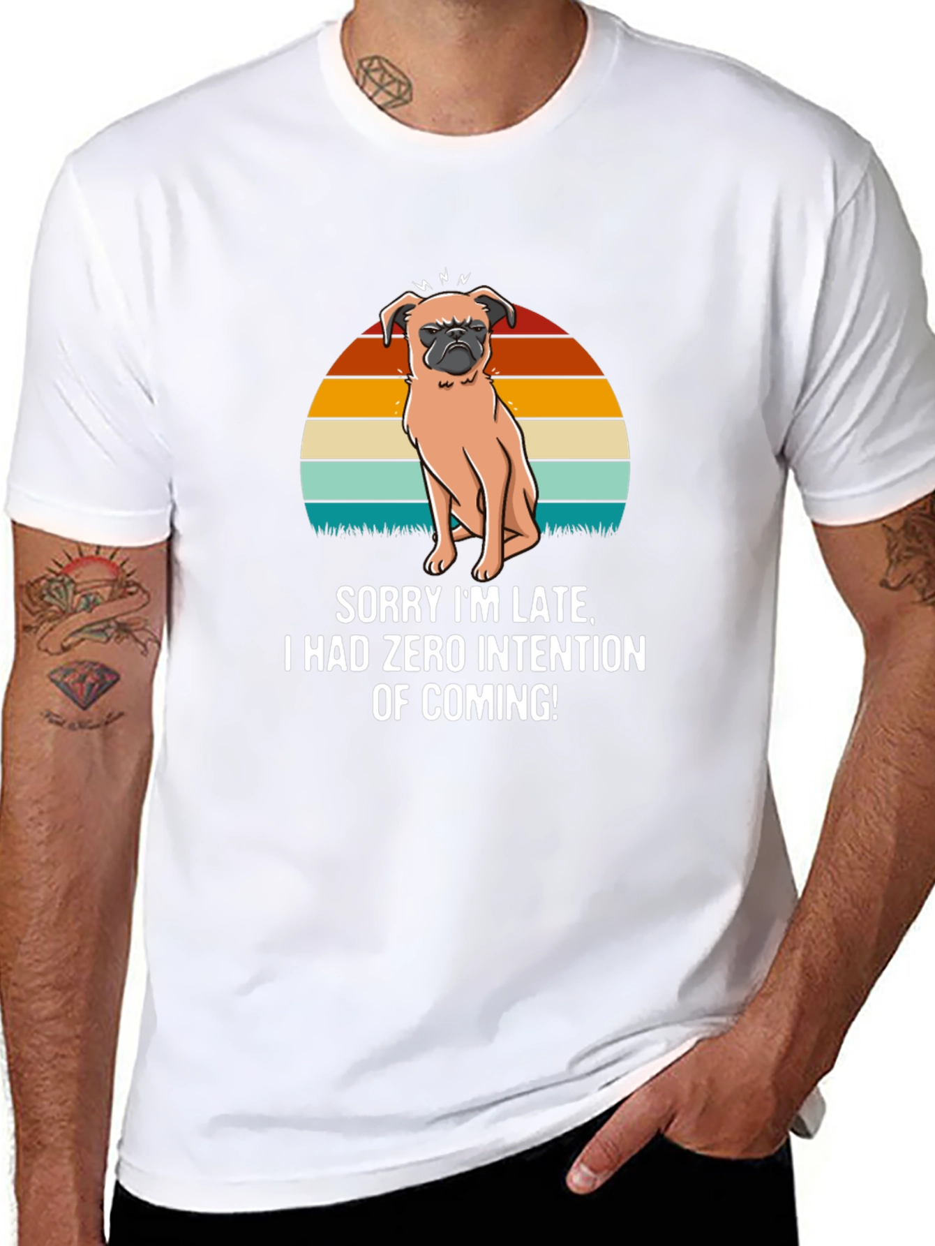 Funny Dog Graphic T-Shirt - Zero Intention