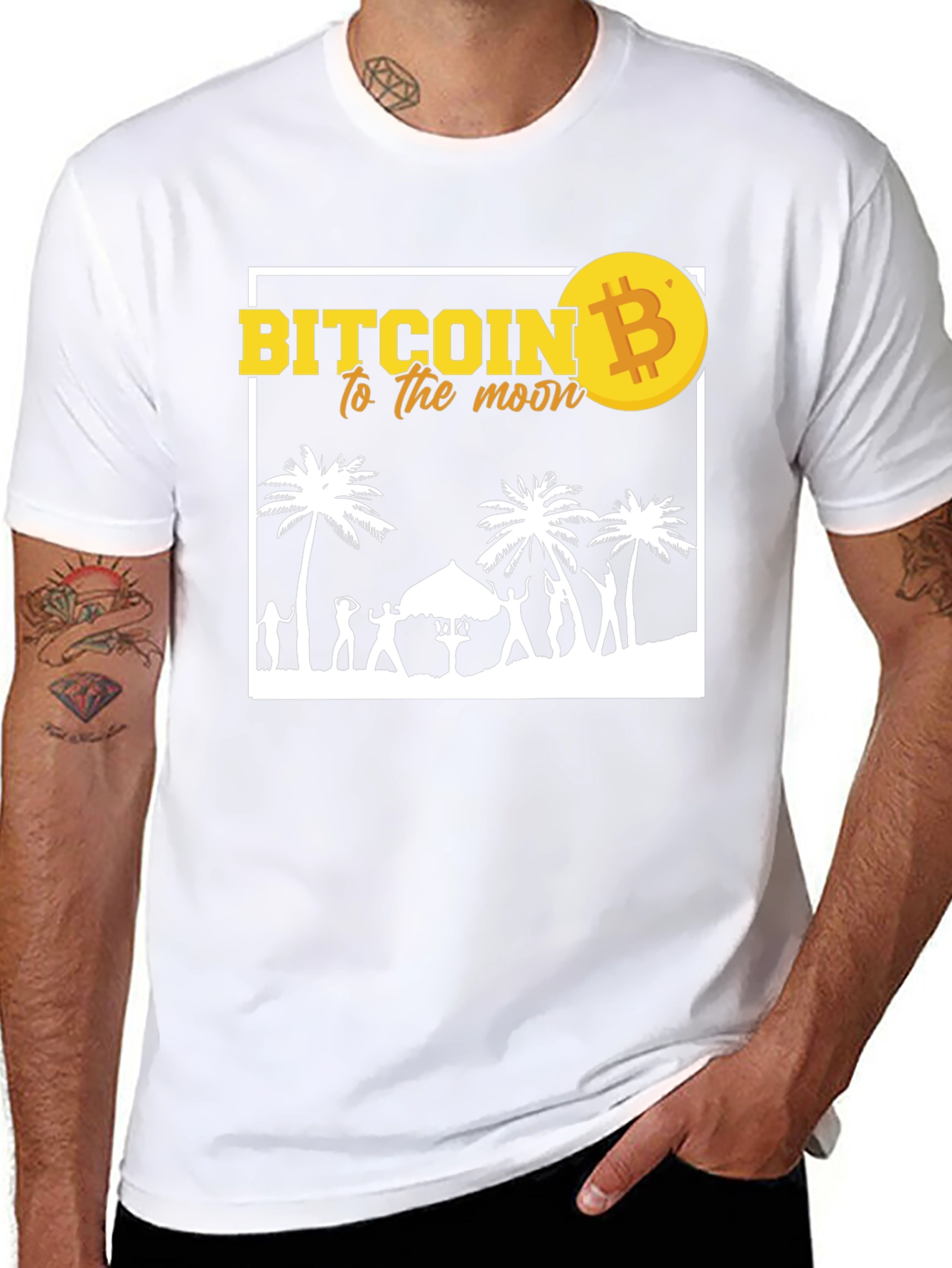 Bitcoin to the Moon T-Shirt - Crypto Party Tee