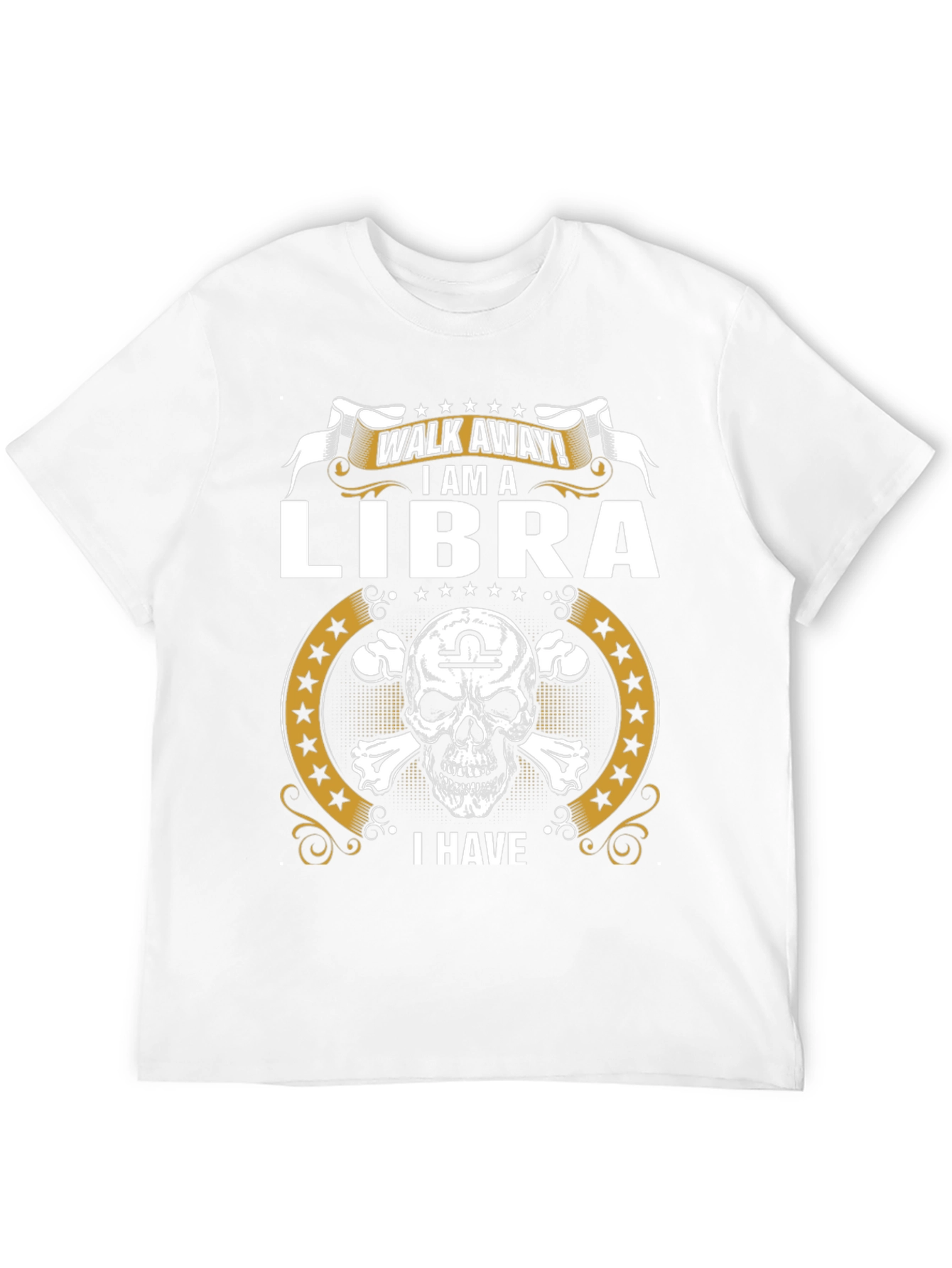 Libra Zodiac Skull T-Shirt