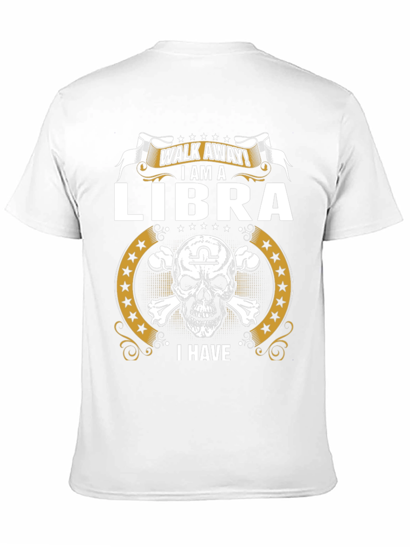 Libra Zodiac Skull T-Shirt