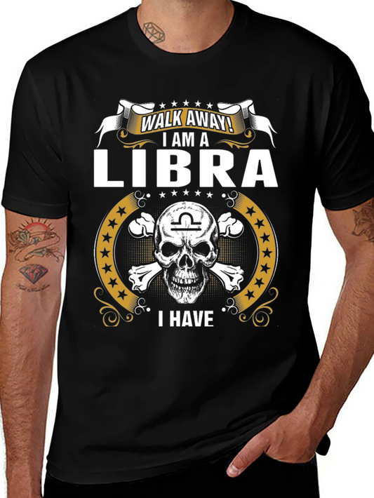 Libra Zodiac Skull T-Shirt