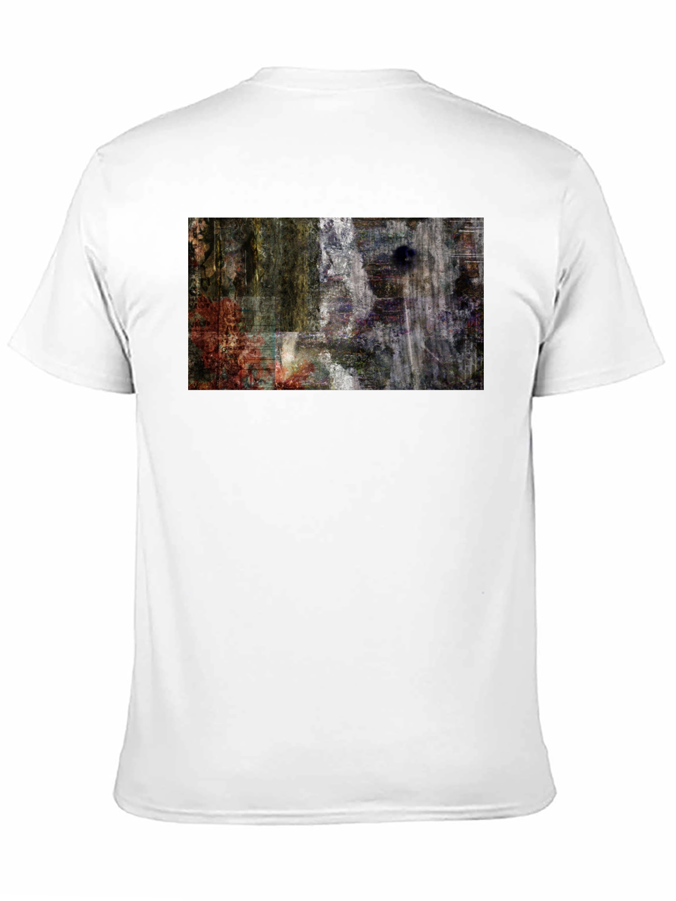 Abstract Art Print Black T-Shirt