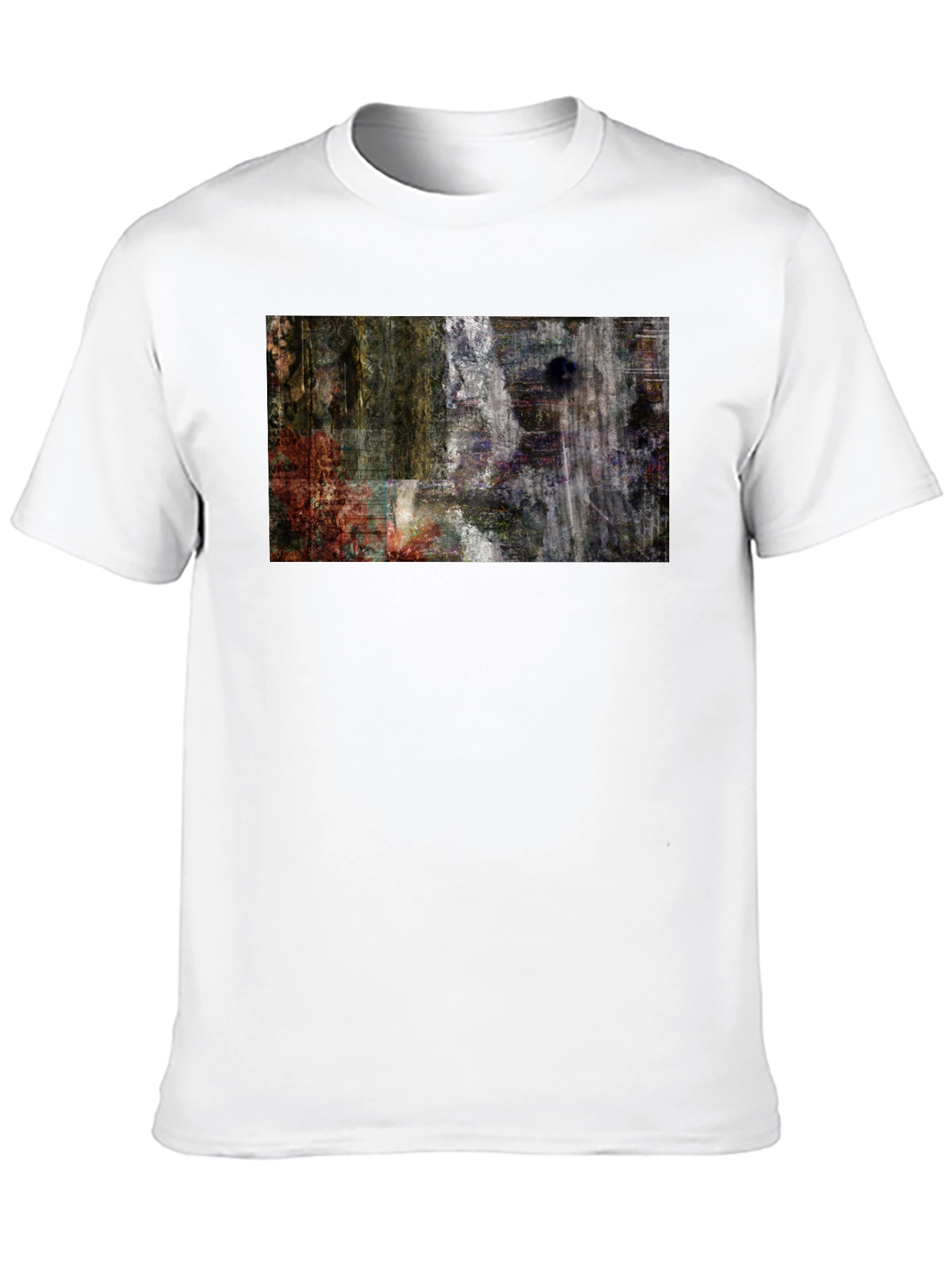 Abstract Art Print Black T-Shirt