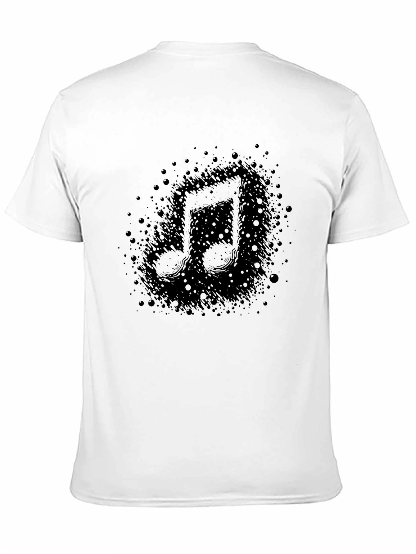 Black Music Note Graphic T-Shirt